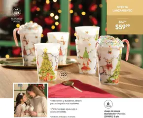 Vista previa de Juego de vasos duendecito* Plástico. (209392) 5 pts, Set of 6 plastic cups with Christmas designs, 320 ml capacity. Resistant and durable, ideal for your meetings. Perfect for water, juice or any drink., nuevo folleto de la tienda, válido en México a partir del 07.11.2025 | Página: 31