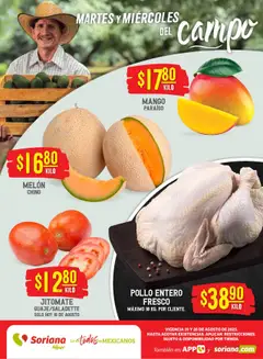 Vista previa de Soriana folleto, nuevo folleto de la tienda, válido en México a partir del 19.08.2025