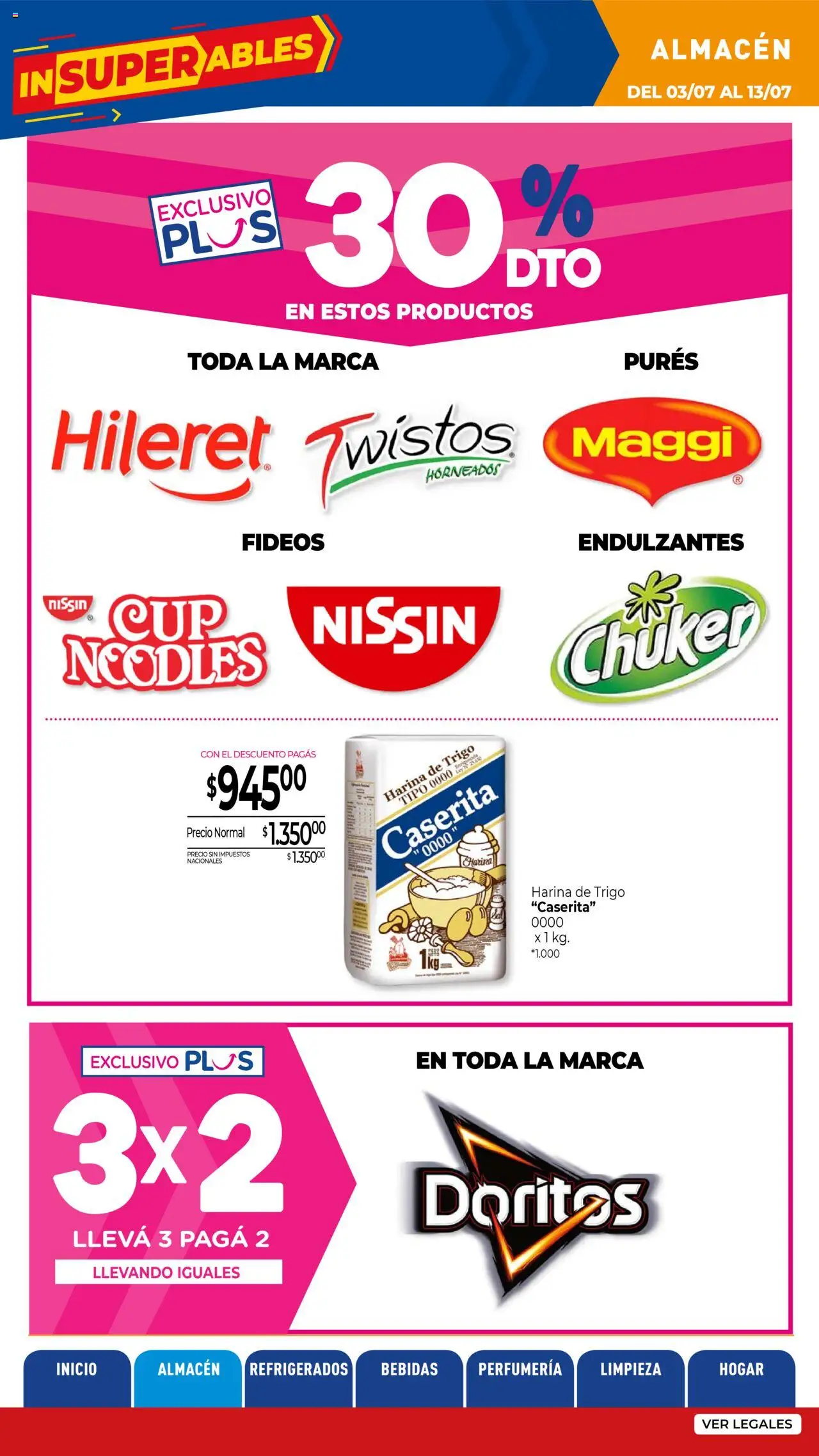 La Anonima - Insuperables - z5 │ válido desde el 03.07.2025 | Página: 12 | Productos: Harina, Fideos