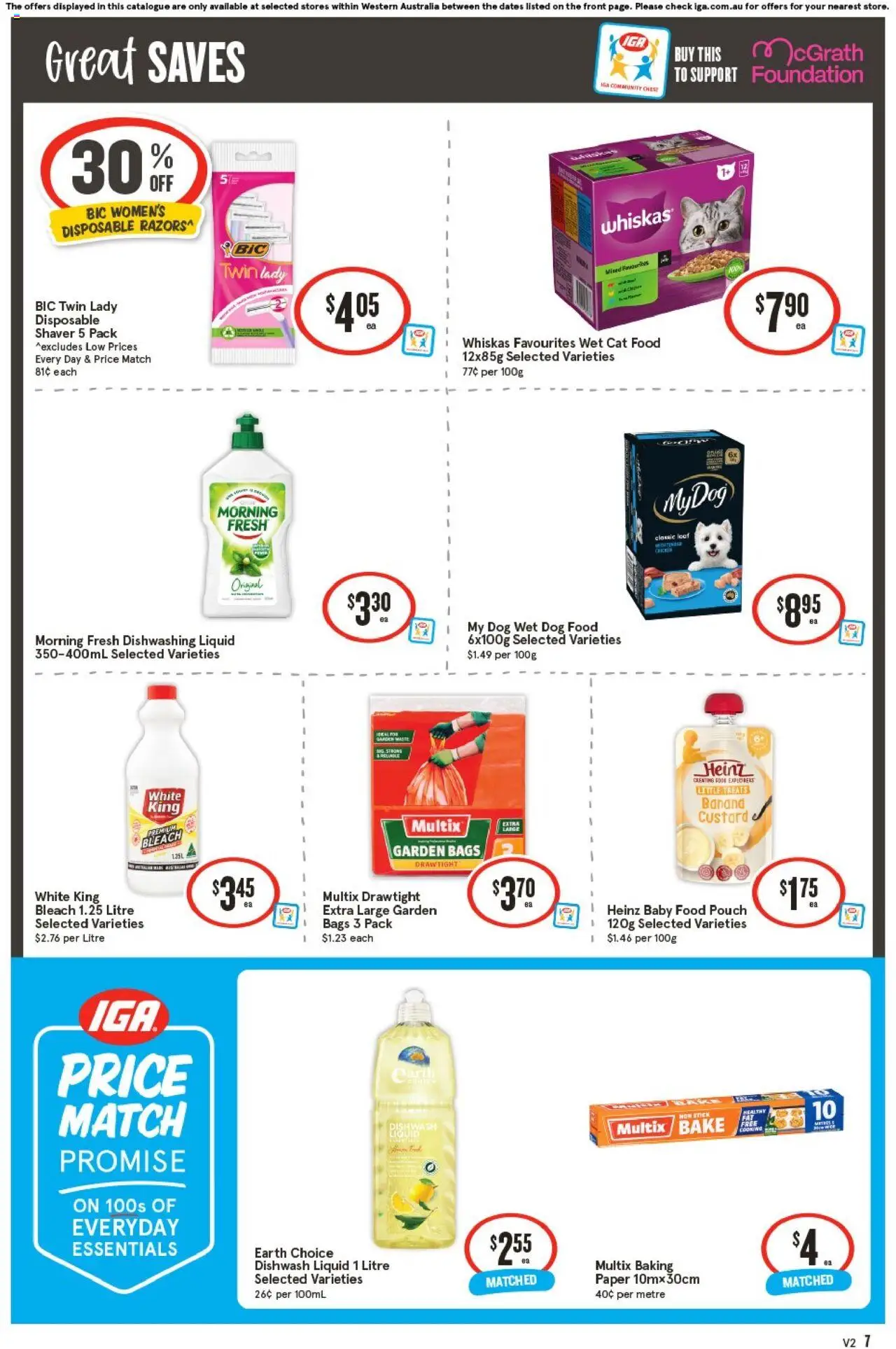 IGA catalogue - valid from 10.09.2025 | Page: 7 | Products: Dog food, Baby food, Foundation