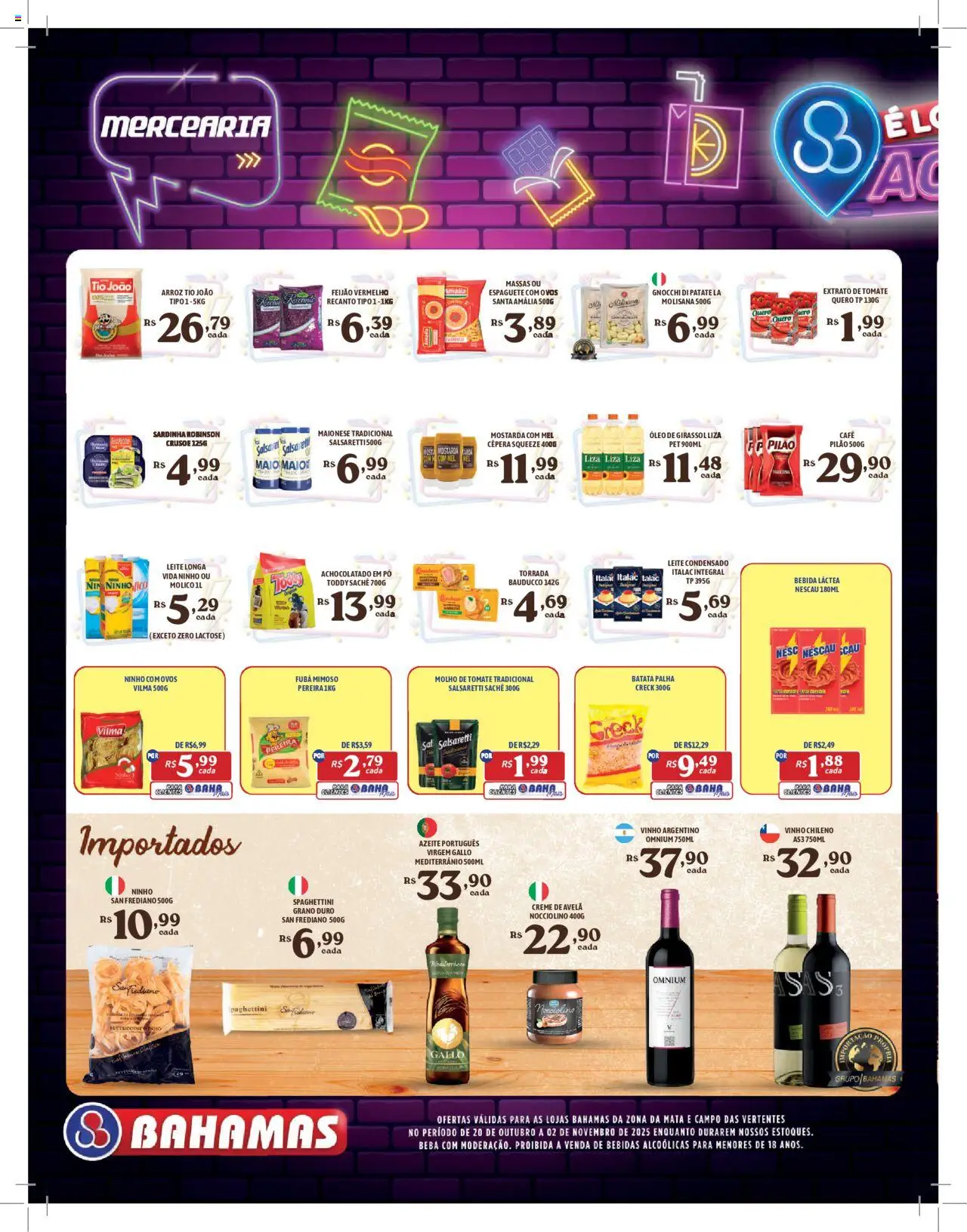 Bahamas Supermercados Folheto - válido de 20.10.2025 | Página: 2 | Produtos: Café, Mel, Batata, Avelã