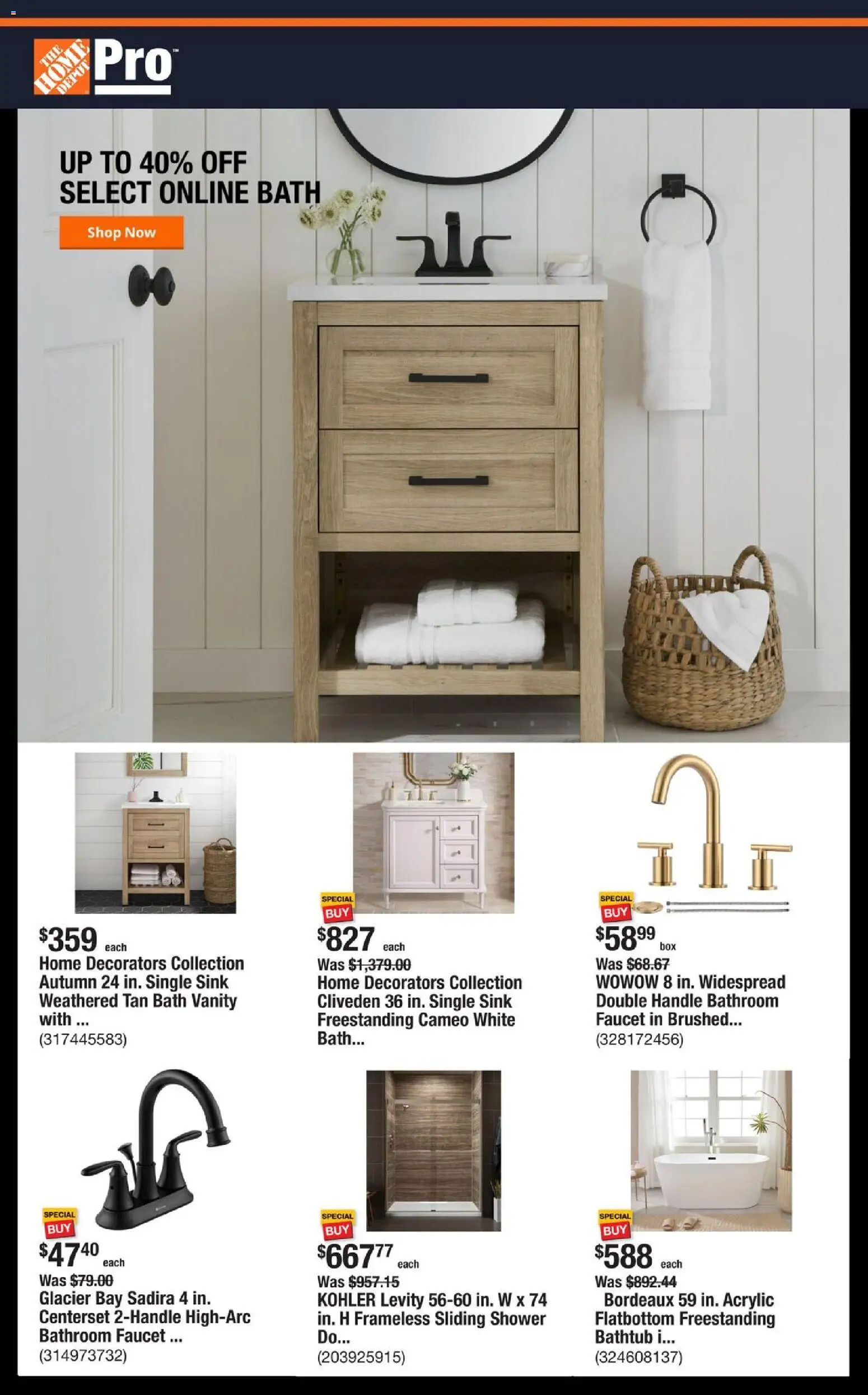Home Depot Shop Pro Ad - FL - valid from 20.10.2025 | Page: 1
