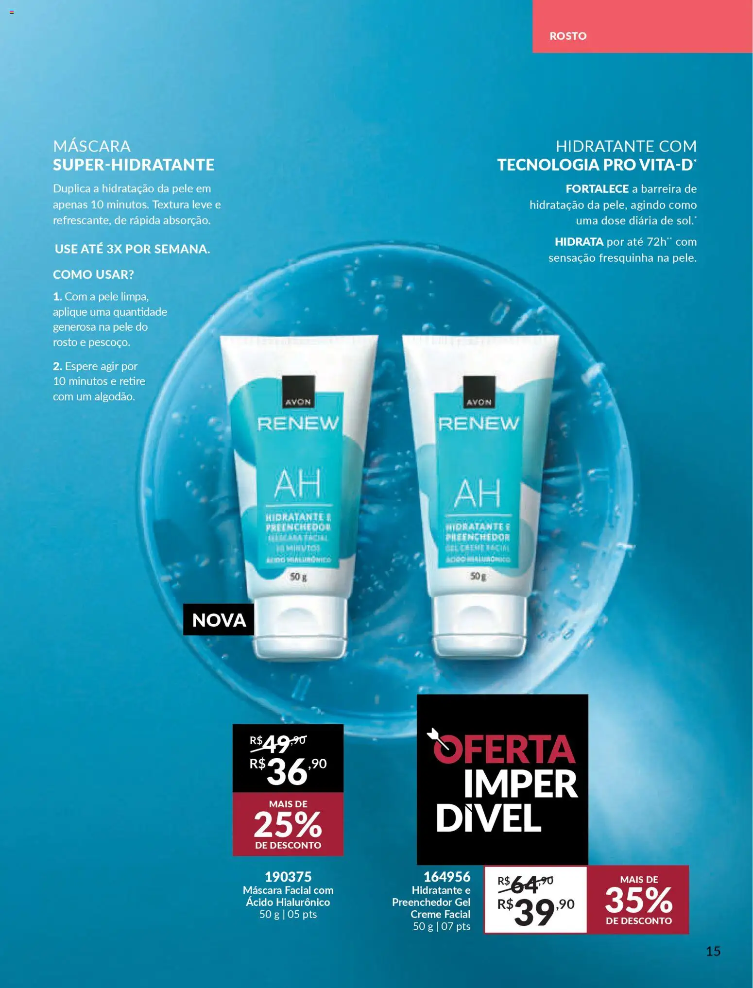 Avon Folheto - válido de 06.01.2026 | Página: 15 | Produtos: Máscara facial, Creme