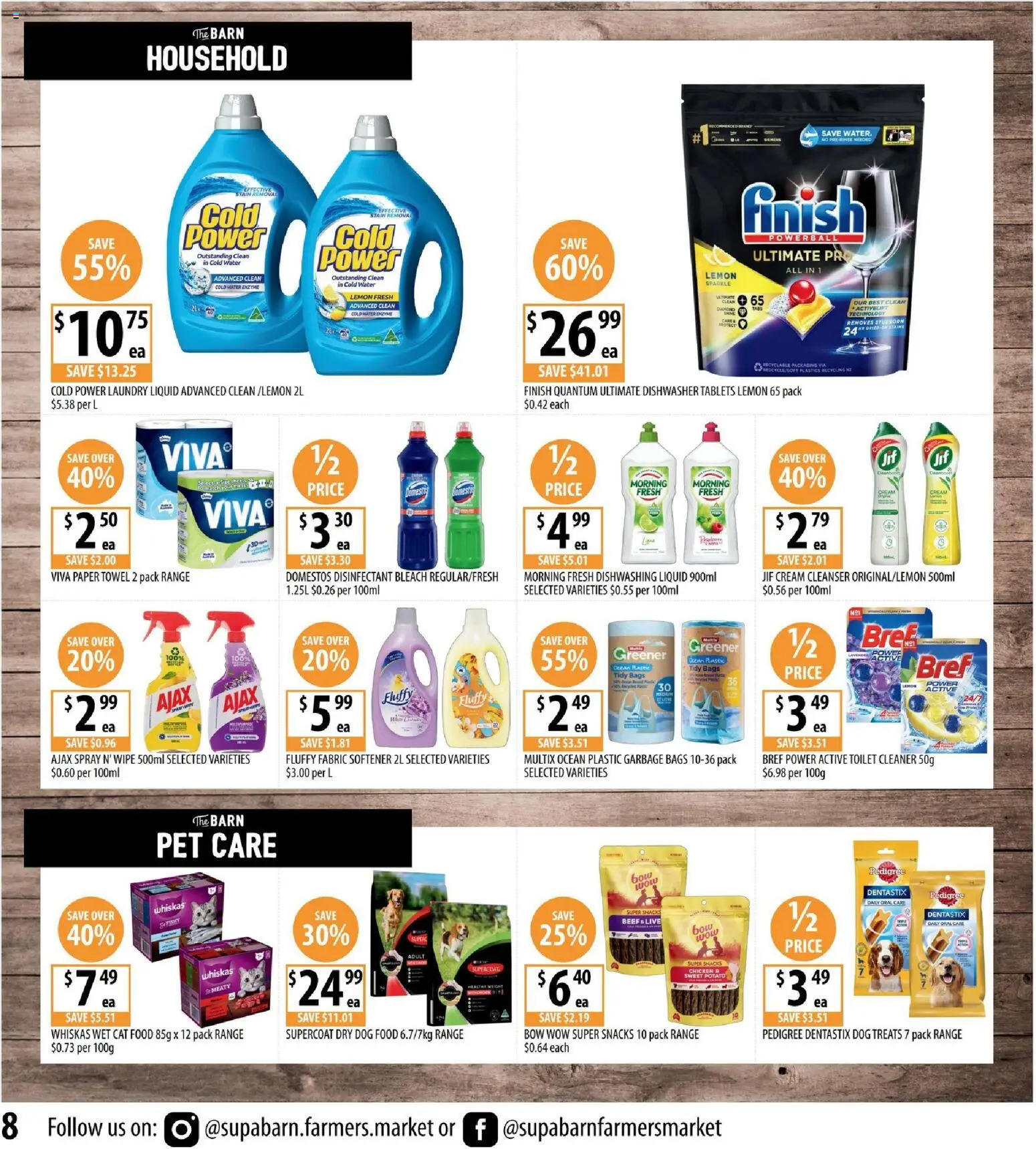 Supabarn catalogue - valid from 21.01.2026 | Page: 8 | Products: Household, Beef, Dog food, Water