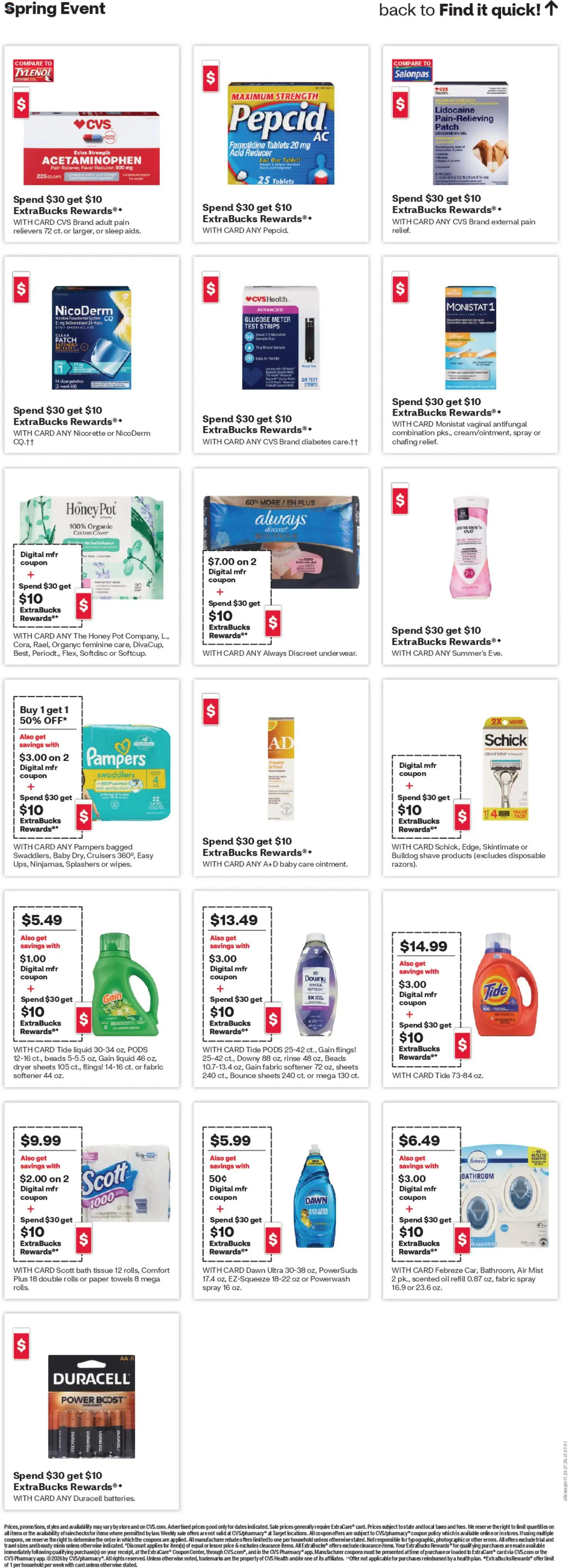 CVS Pharmacy Weekly Ad - KS - valid from 19.04.2026 | Page: 21 | Products: Bath, Fabric softener, Tablet, Dryer