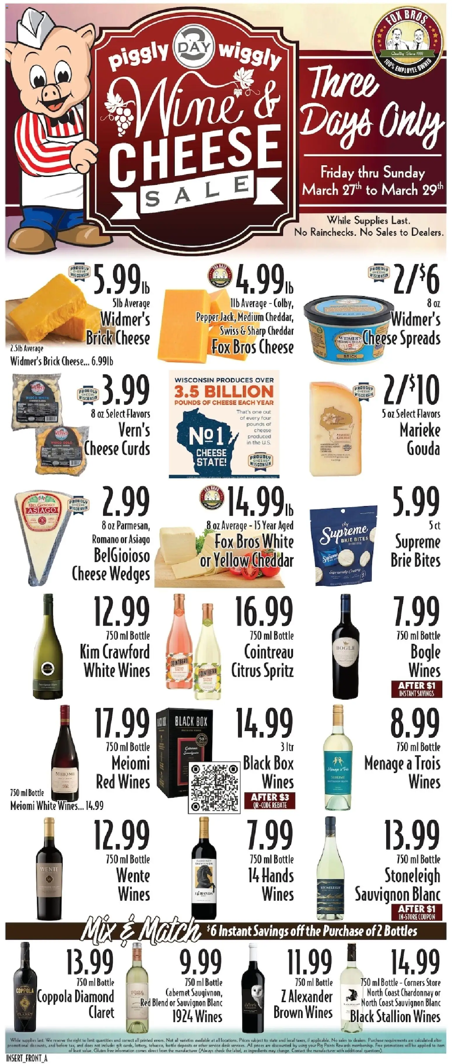 Piggly Wiggly Weekly Ad - valid from 25.03.2026 | Page: 3 | Products: Cheese, Desk, Pepper, Lime