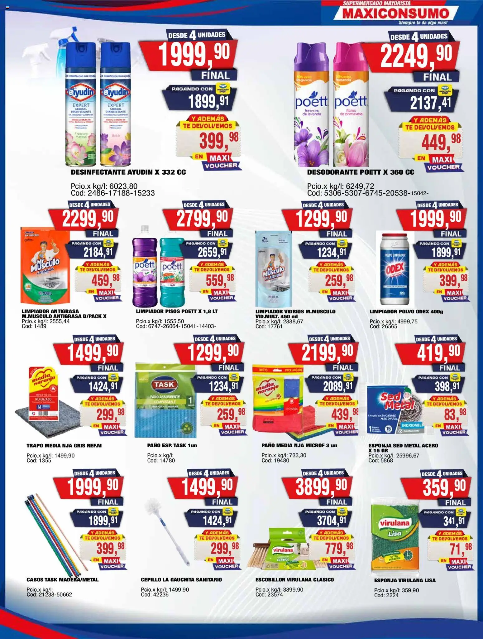 Maxiconsumo ofertas │ válido desde el 16.03.2026 | Página: 25 | Productos: Antigrasa, Desinfectante, Cepillo, Escobillon