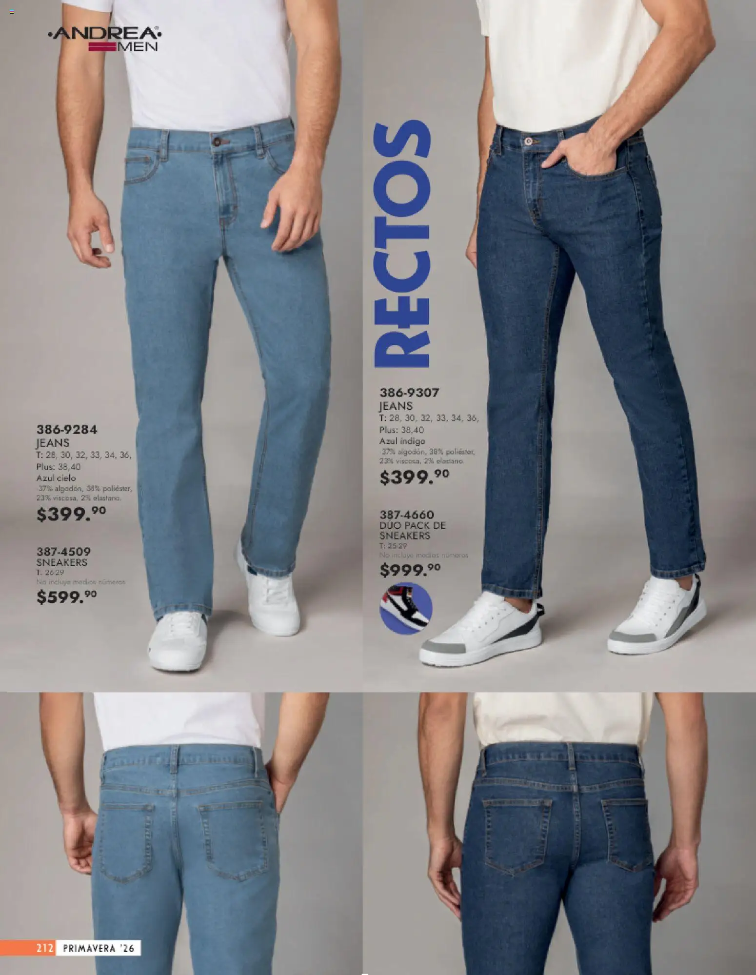 Nuevas ofertas de Andrea válidas en toda la República Mexicana desde el 25.01.2026. ¡Encuentra las mejores ofertas en Andrea catálogo Vestir Caballero ! | Página: 54
