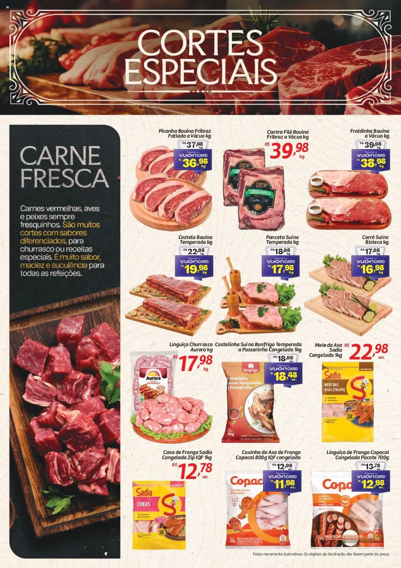 Comper Folheto - válido de 01.08.2025 | Página: 10 | Produtos: Linguiça, Contra filé, Carne, Frango