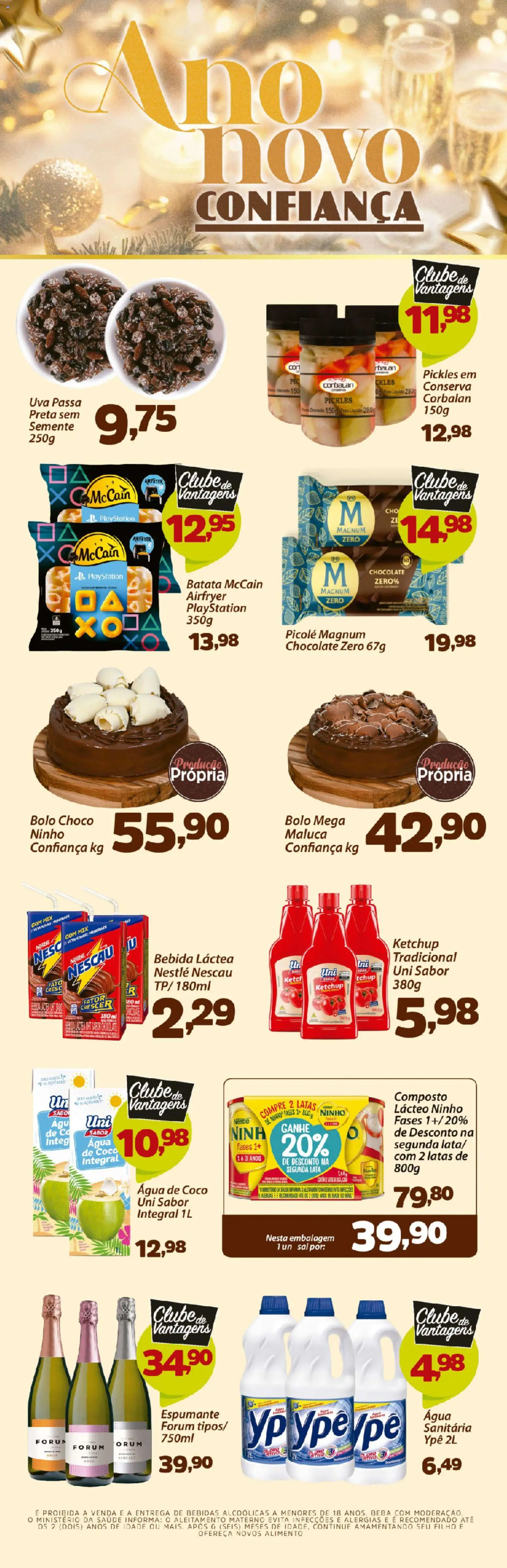 Confiança Folheto - válido de 02.01.2026 | Página: 5 | Produtos: Água de coco, Nescau, Bebida, Batata