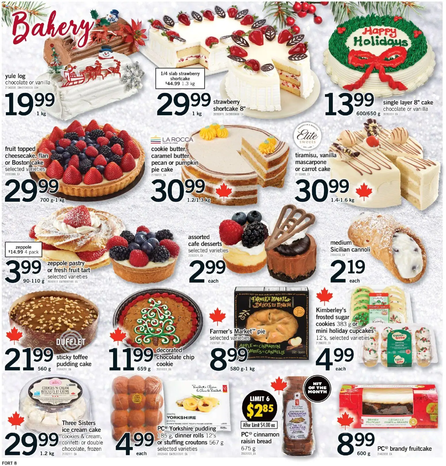 Fortinos flyer valid from 18.12.2025 | Page: 9 | Products: Cream, Ice cream, Butter, Pumpkin