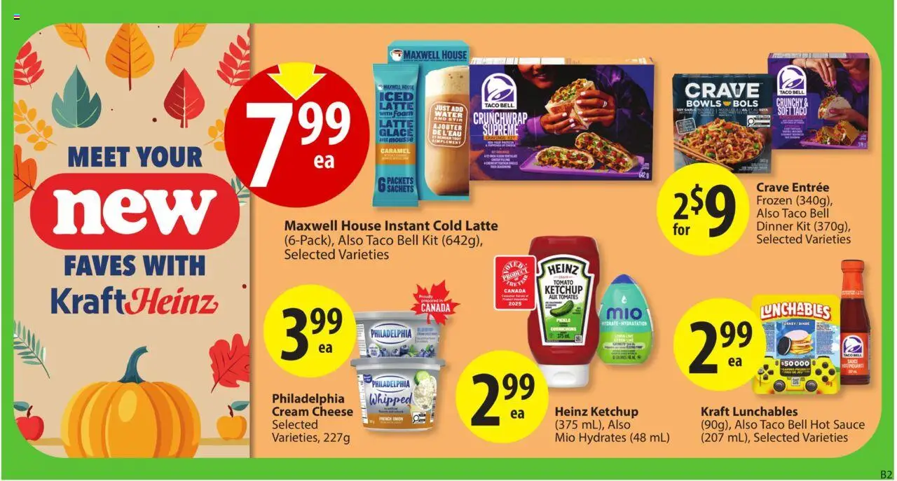 Save on foods flyer valid from 16.10.2025 | Page: 16 | Products: Ketchup, Cream, Cheese
