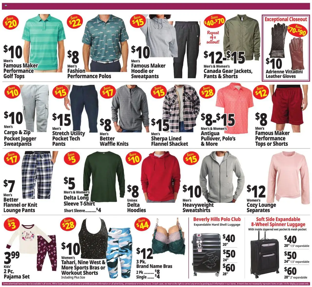 Ocean State Job Lot Weekly Ad - MA - valid from 11.09.2025 | Page: 4 | Products: Hoodie, Pants, Shorts, Gloves