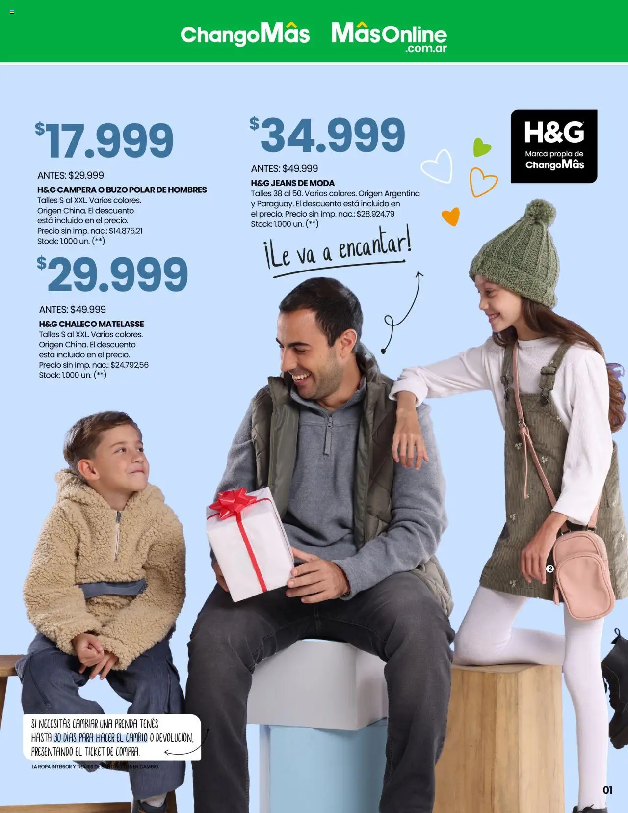 Changomas Feliz día, papá │ válido desde el 05.06.2025 | Página: 2 | Productos: Buzo, Campera, Chaleco, Ropa interior