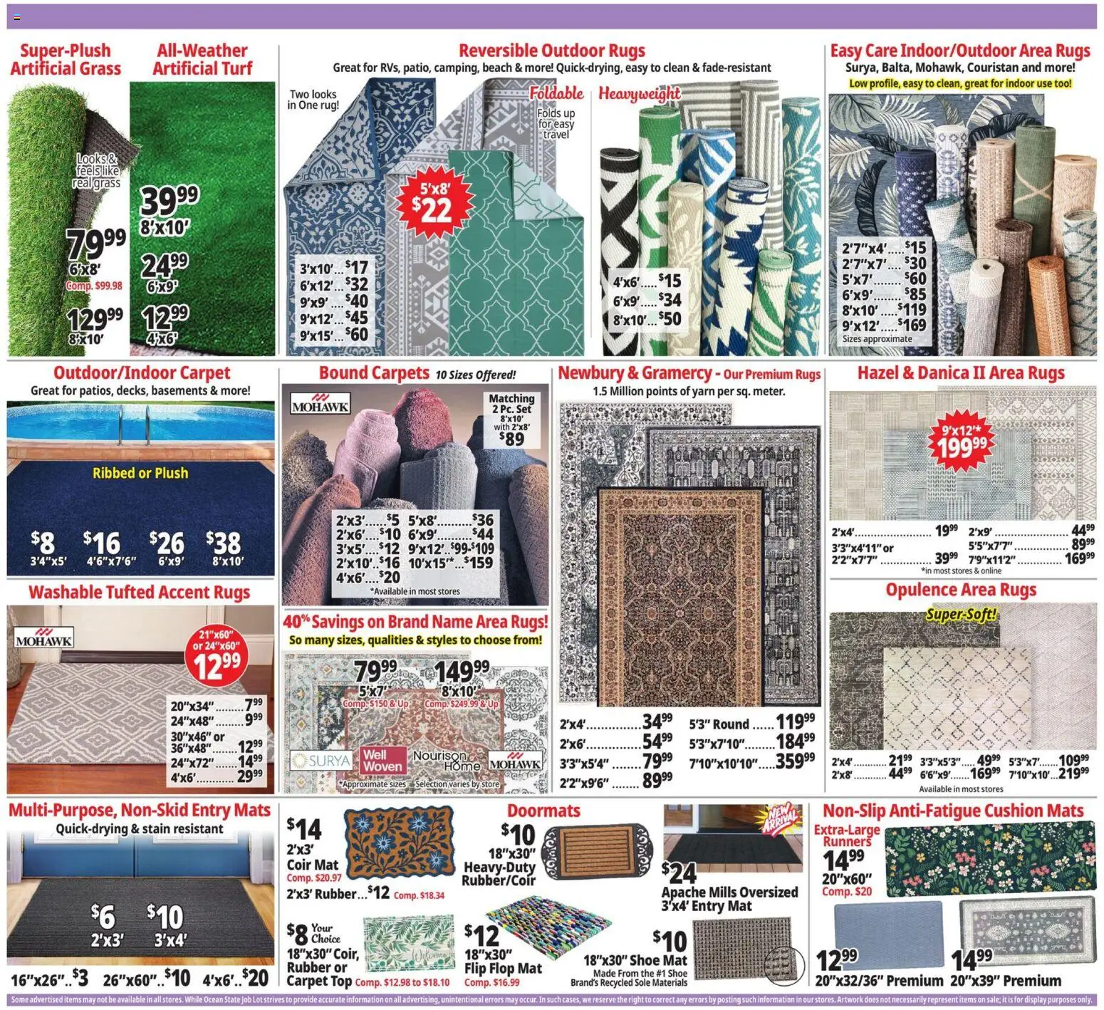 Ocean State Job Lot Weekly Ad - valid from 05.03.2026 | Page: 10 | Products: Yarn, Carpet, Cushion