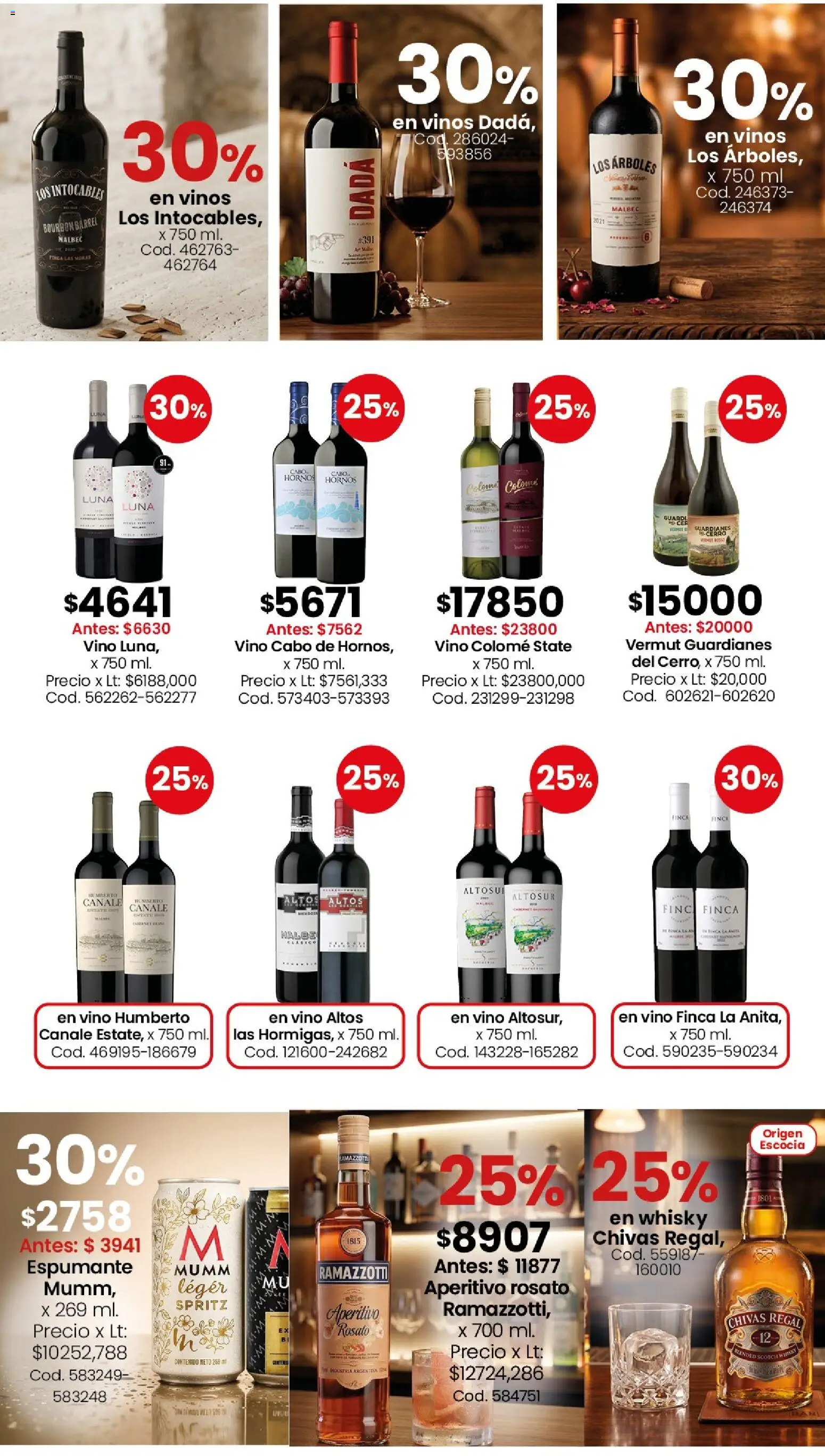 Coto - Ofertas Semanales │ válido desde el 20.04.2026 | Página: 10 | Productos: Whisky, Vino