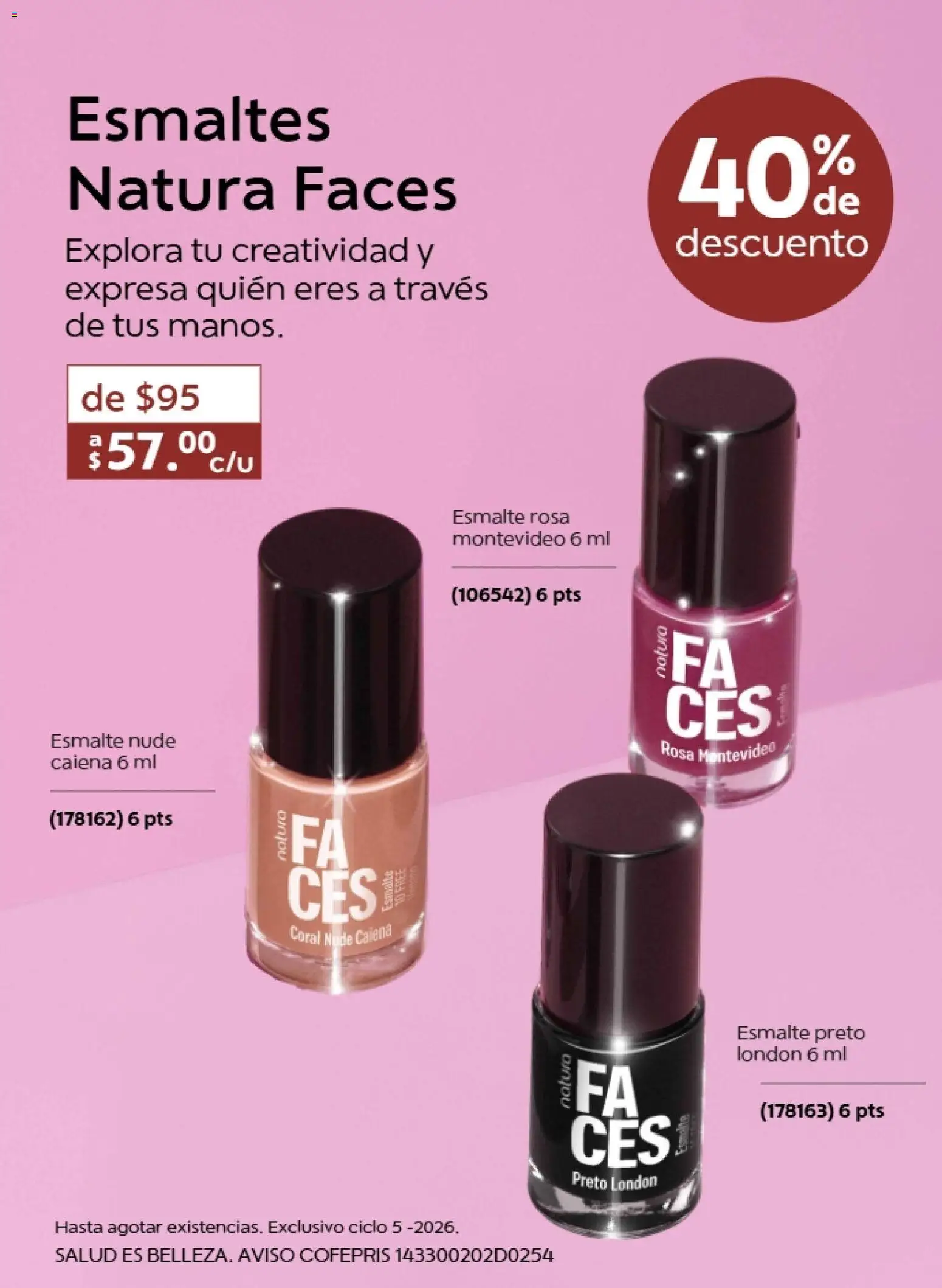 Nuevas ofertas de Natura válidas en toda la República Mexicana desde el 13.03.2026. ¡Encuentra las mejores ofertas en Natura promociones 5 2026! | Página: 22