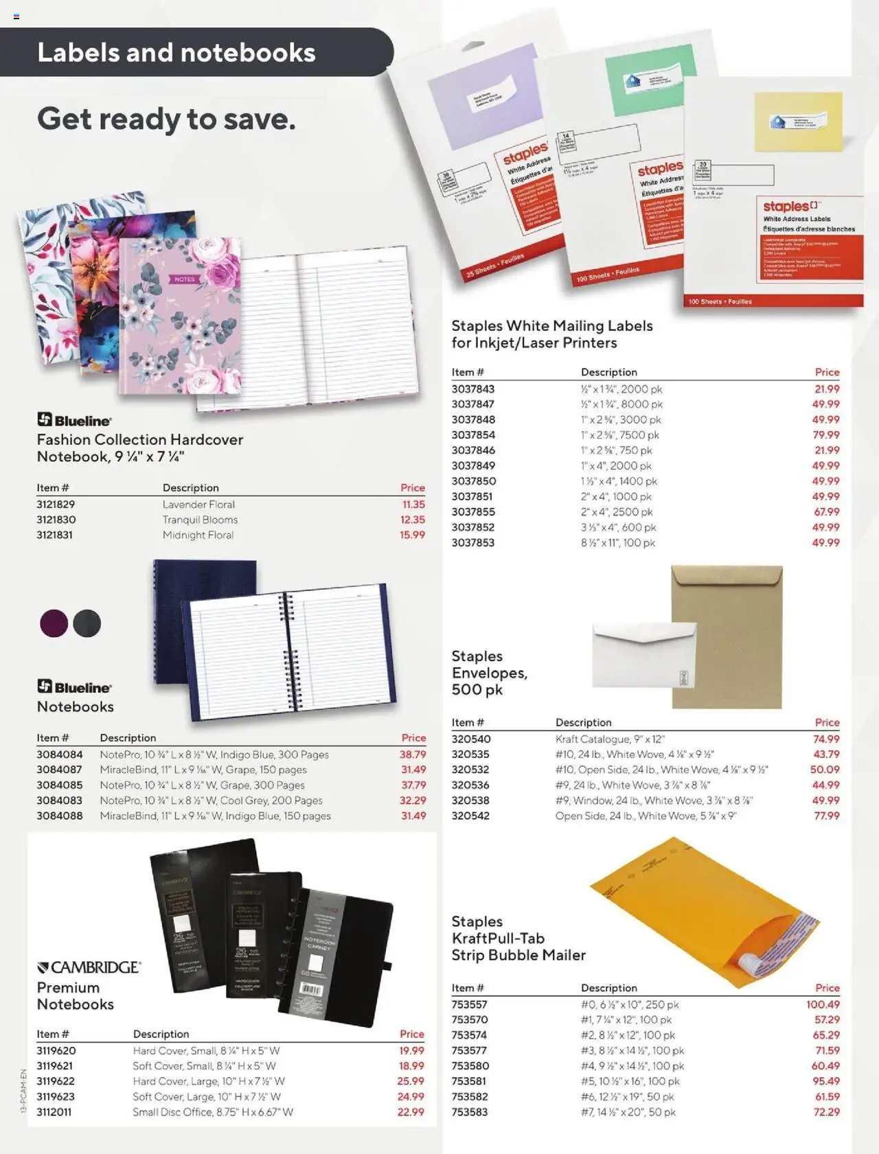 Staples flyer valid from 03.10.2025 | Page: 13 | Products: Notebook