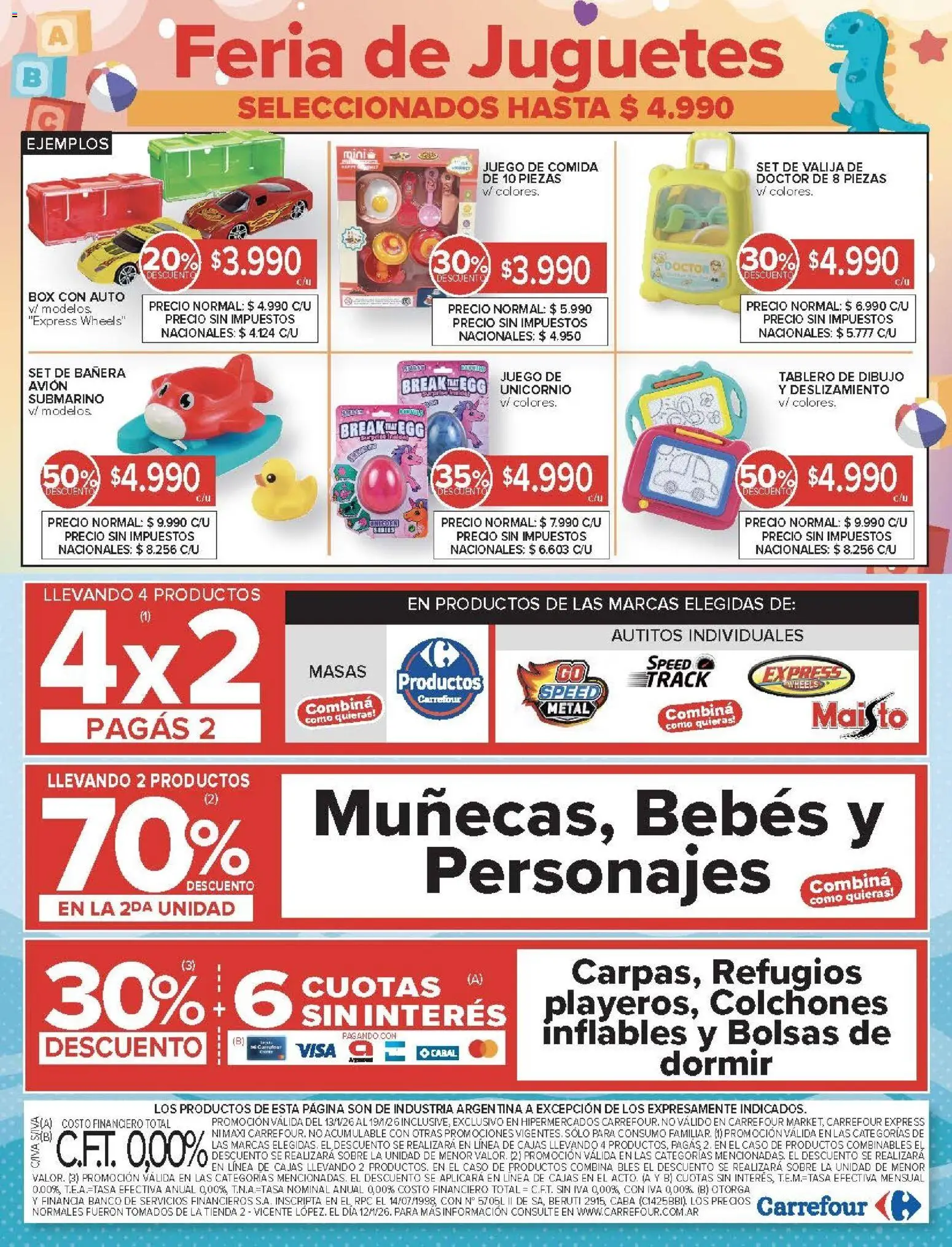 Carrefour ofertas │ válido desde el 13.01.2026 | Página: 25 | Productos: Caso, Valija, Banco, Bañera