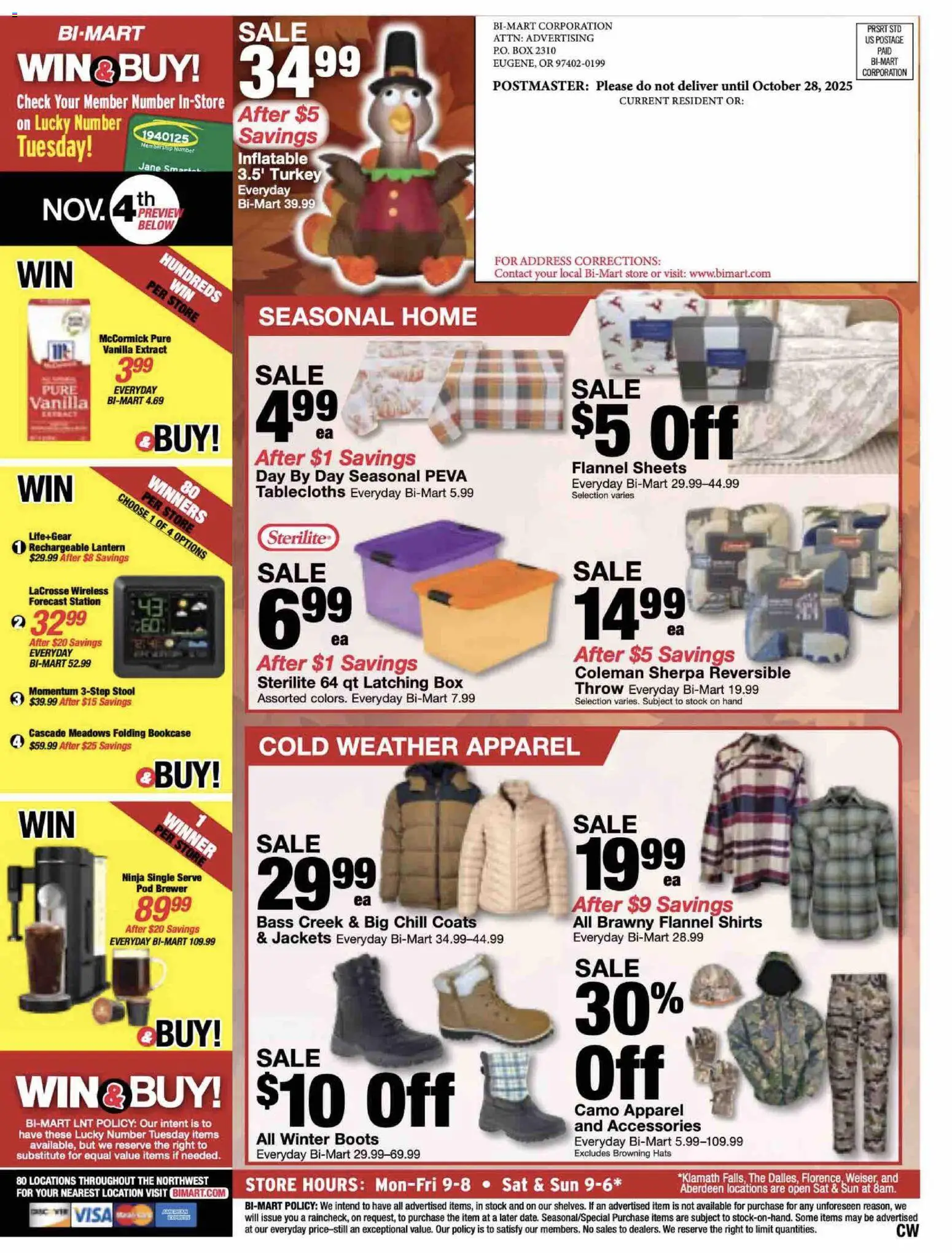 Bi-Mart Weekly Ad - valid from 28.10.2025 | Page: 12 | Products: Box, Bookcase, Boots