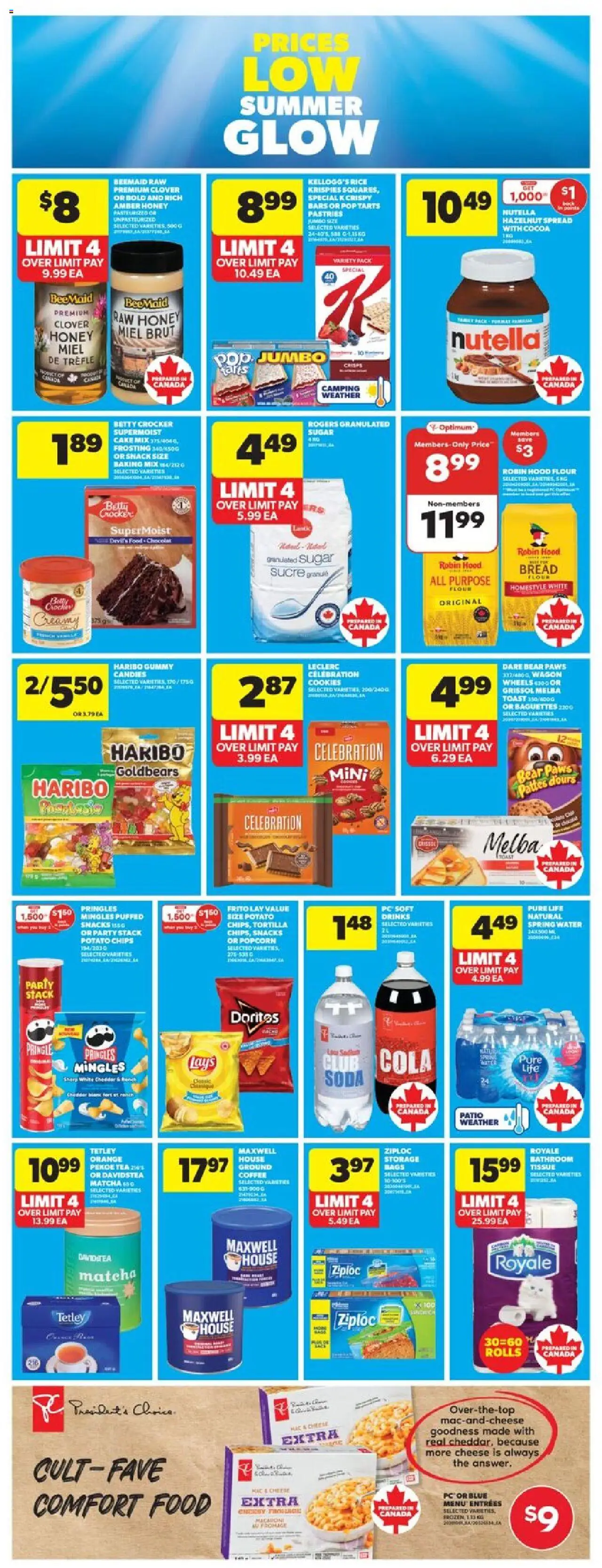 Real Canadian Superstore flyer valid from 14.08.2025 | Page: 19 | Products: PC, Cheese, Bread, Coffee