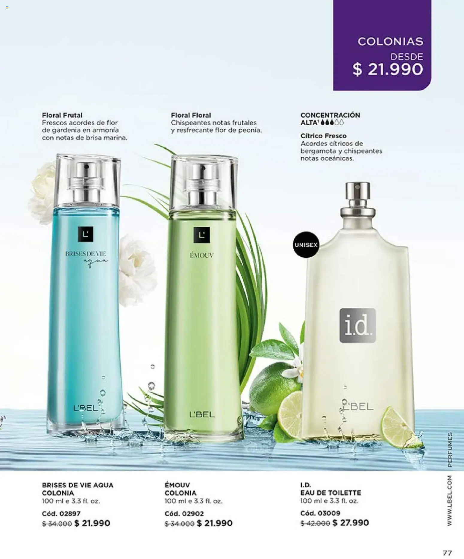 Catálogo L'Bel Campaña 1 │ válido desde el 01.01.2026 | Página: 77 | Productos: Eau de toilette