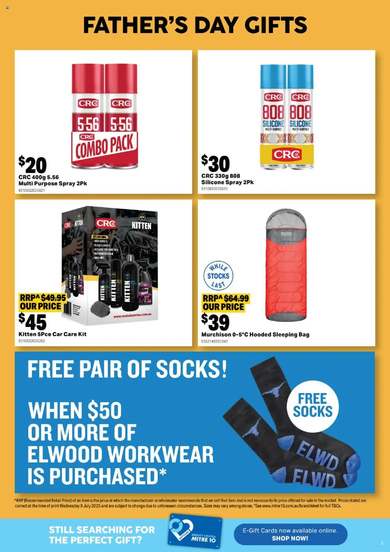 Mitre 10 catalogue - valid from 13.08.2025 | Page: 3 | Products: Cleaner, Socks, Bag