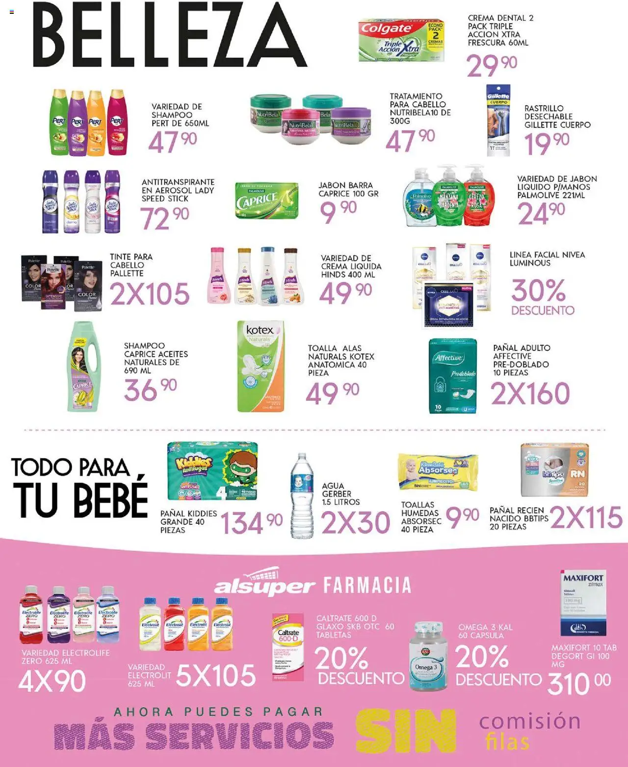 Nuevas ofertas de Alsuper válidas en toda la República Mexicana desde el 03.10.2025. ¡Encuentra las mejores ofertas en Alsuper - Folleto Saltillo! | Página: 4 | Productos: Antitranspirante, Jabón líquido, Rastrillo, Barra