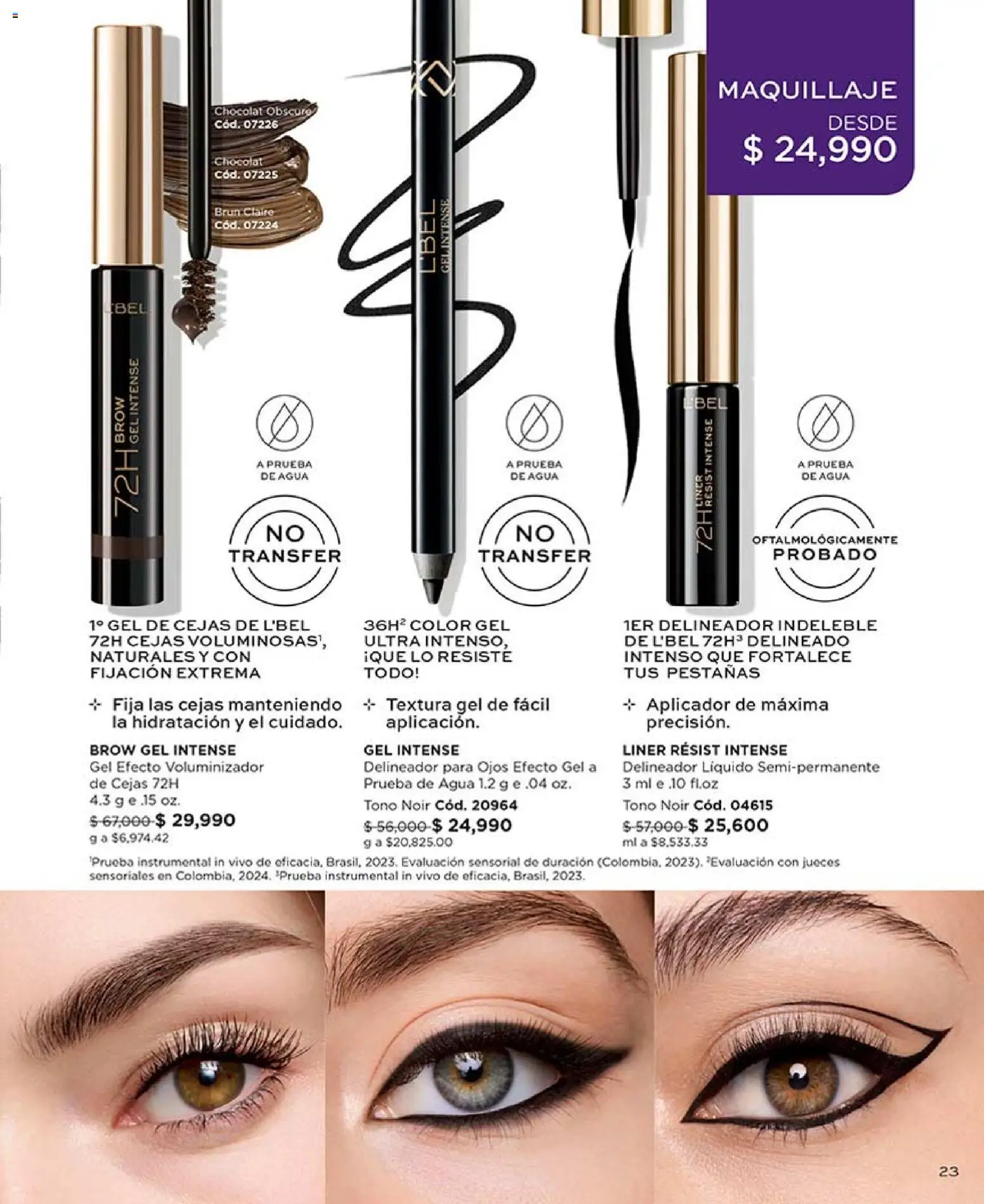 L'Bel revista - valida desde el 15.04.2026 | Página: 25 | Productos: Agua, Maquillaje, Delineador