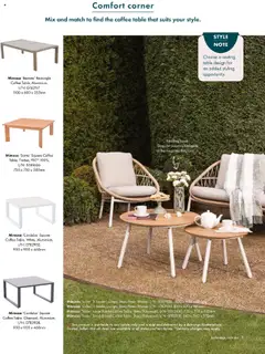 Preview of Bunnings Warehouse Outdoor Style Magazine 2025/26 - valid from 25.08.2025 | Page: 11 | Products: Coffee table, Table, Coffee, Accessories