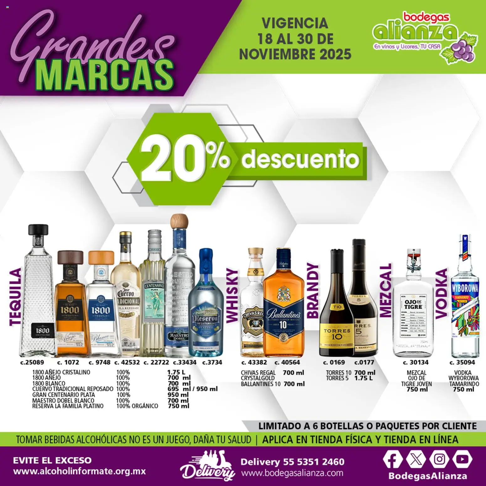 Nuevas ofertas de Bodegas Alianza válidas en toda la República Mexicana desde el 18.11.2025. ¡Encuentra las mejores ofertas en Bodegas Alianza catálogo Ofertas ! | Página: 8 | Productos: Tequila, Vodka, Whisky