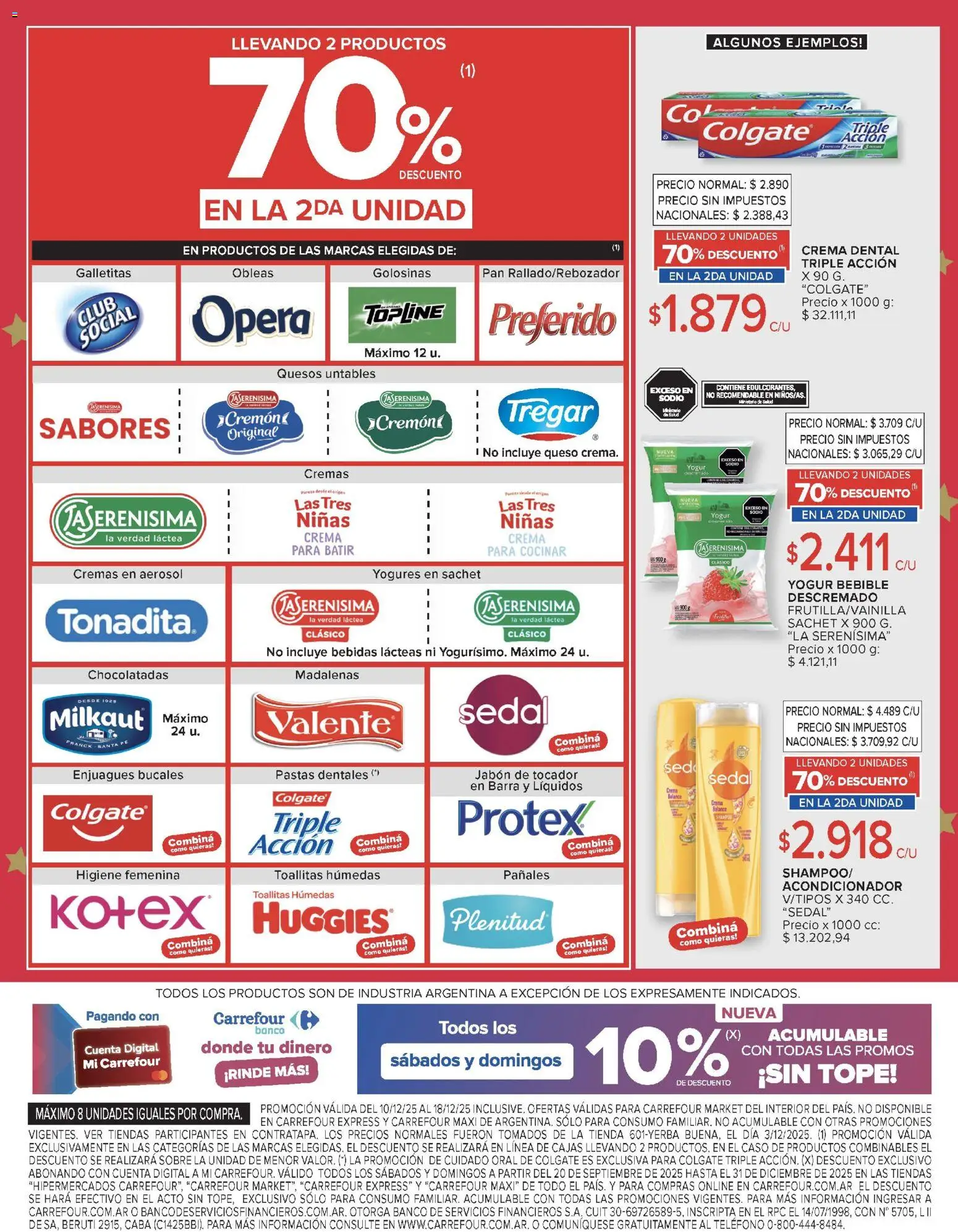 Carrefour Market catálogo │ válido desde el 10.12.2025 | Página: 4 | Productos: Teléfono, Caso, Golosinas, Pañales