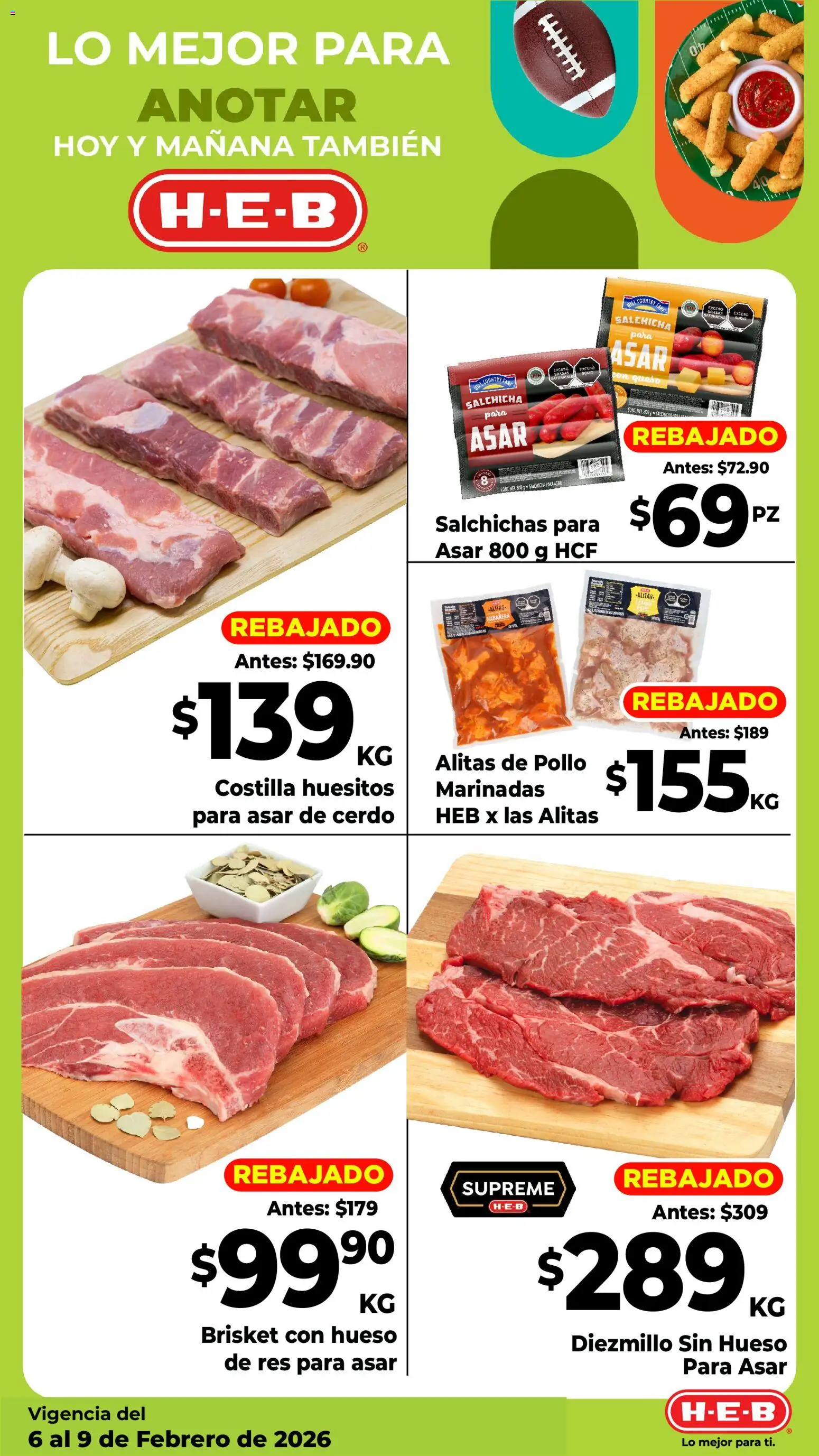Nuevas ofertas de H-E-B válidas en toda la República Mexicana desde el 06.02.2026. ¡Encuentra las mejores ofertas en H-E-B folleto! | Página: 3
