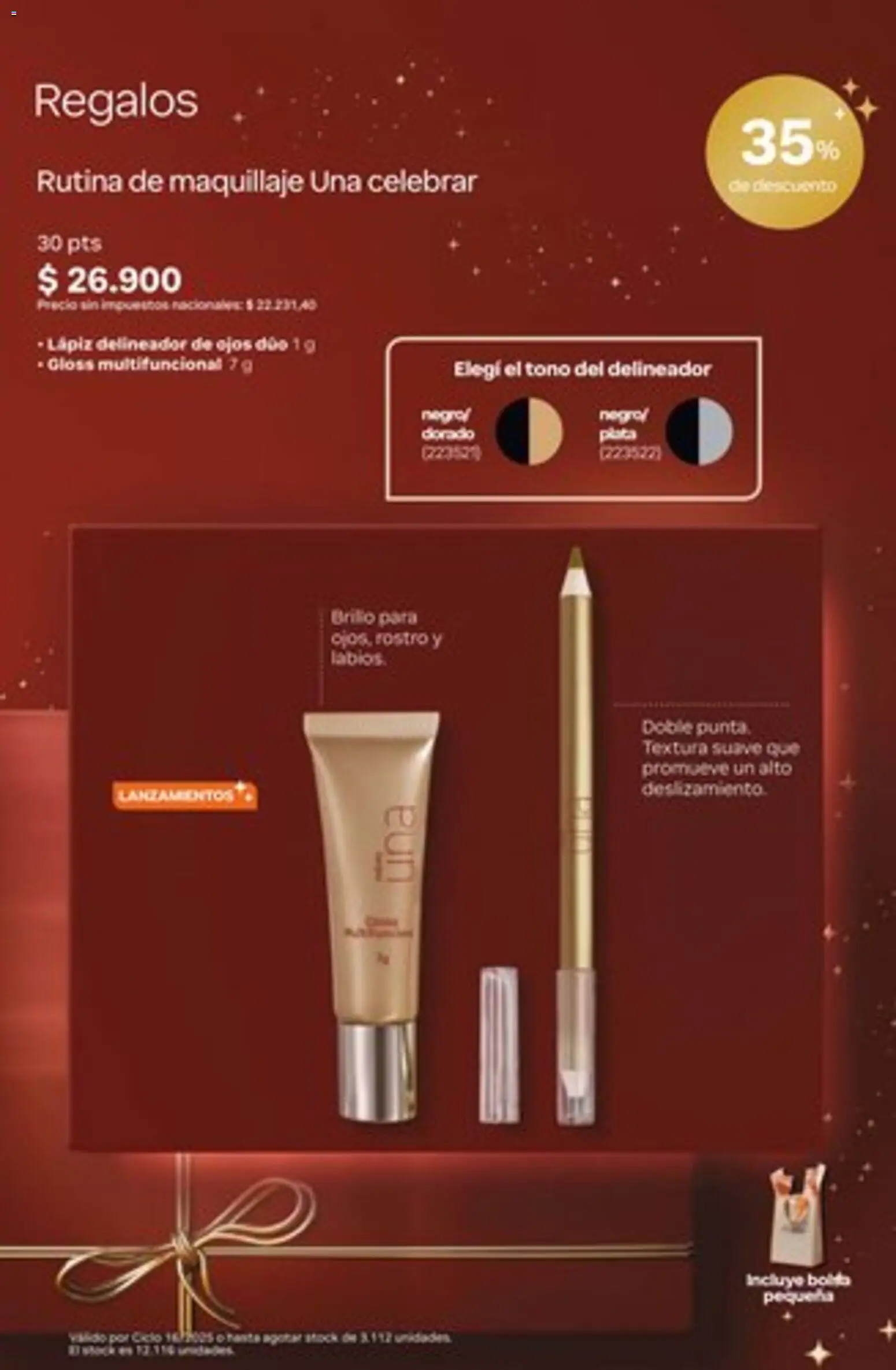 Catálogo Natura Ciclo 16/2025 │ válido desde el 01.11.2025 | Página: 33 | Productos: Bolsa, Maquillaje, Delineador de ojos, Delineador