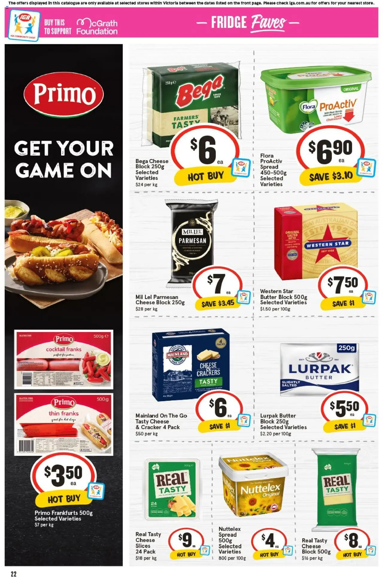 IGA catalogue - valid from 10.09.2025 | Page: 22 | Products: Crackers, Butter, Cheese, Foundation