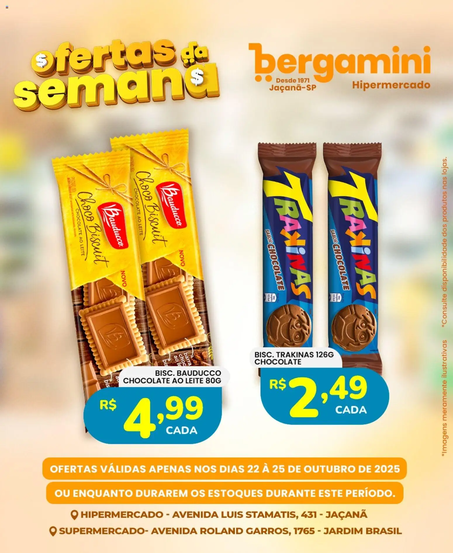 Supermercado Bergamini Folheto - válido de 22.10.2025 | Página: 11 | Produtos: Leite, Chocolate