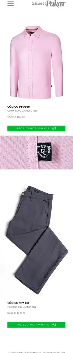 Vista previa de SC Pakar catálogo Vámonos De Fiesta, nuevo folleto de la tienda, válido en México a partir del 21.11.2025 | Página: 30 | Productos: Camisa