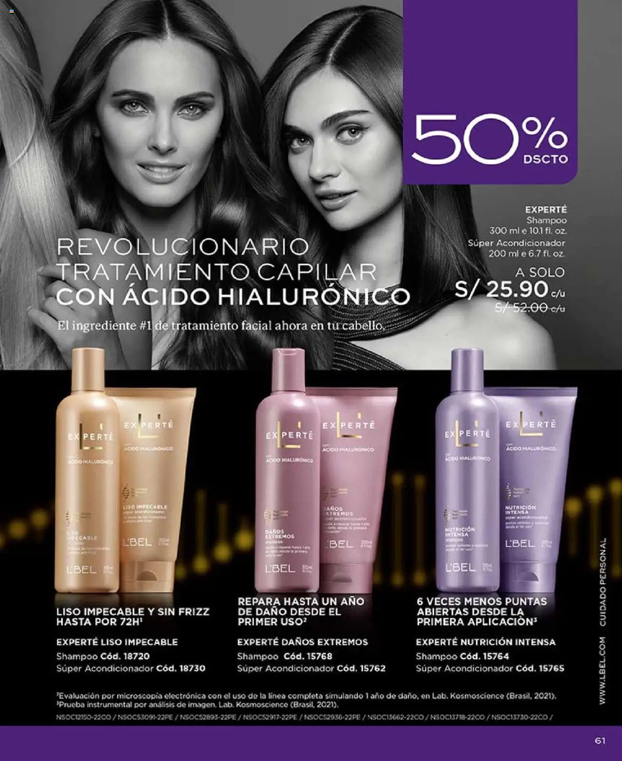 Catálogo L'Bel válido desde 29.07.2025 | Página: 61 | Productos: Shampoo, Acondicionador