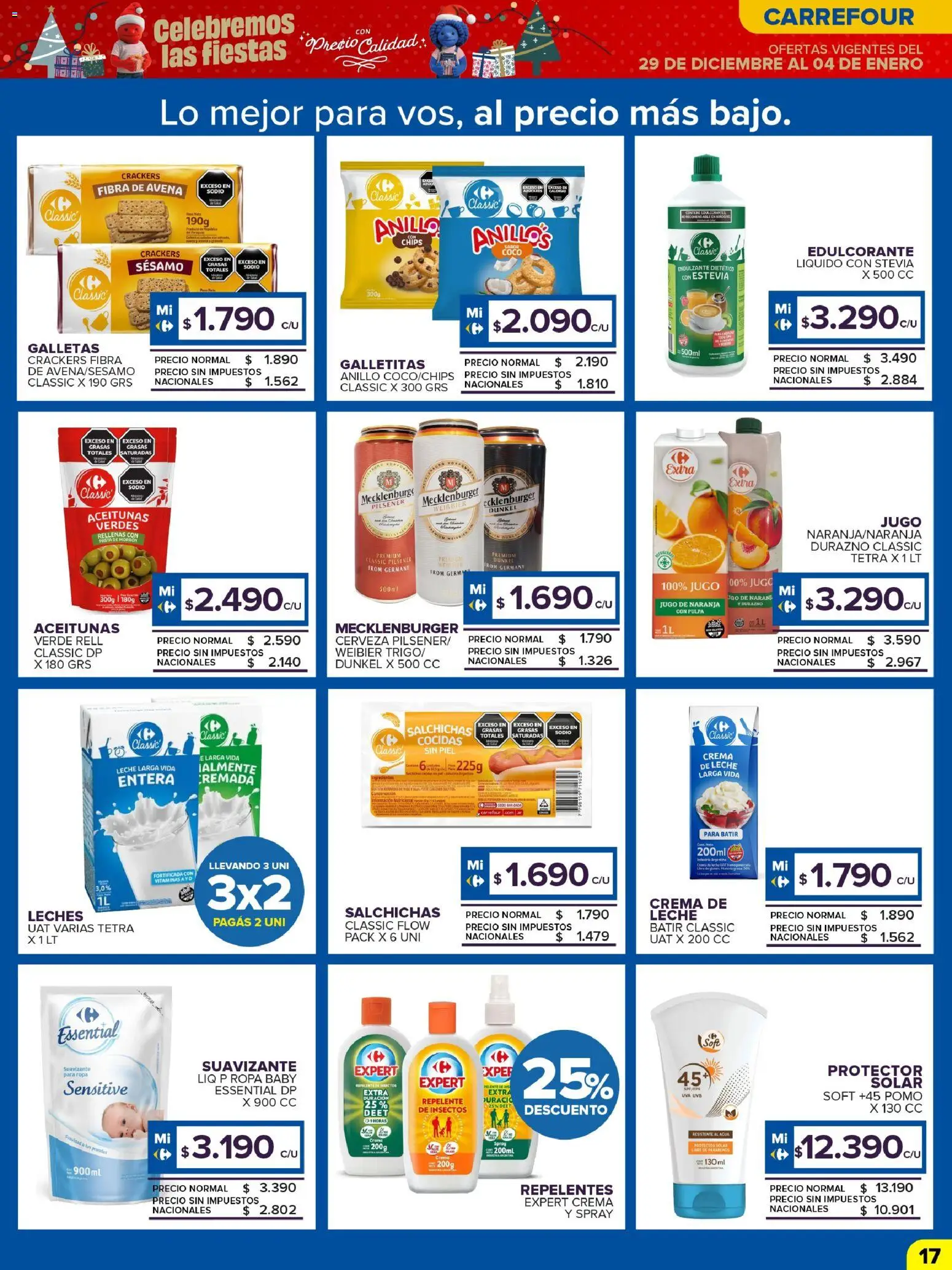Carrefour Maxi catálogo │ válido desde el 29.12.2025 | Página: 18 | Productos: Edulcorante, Agua, Leche, Cerveza