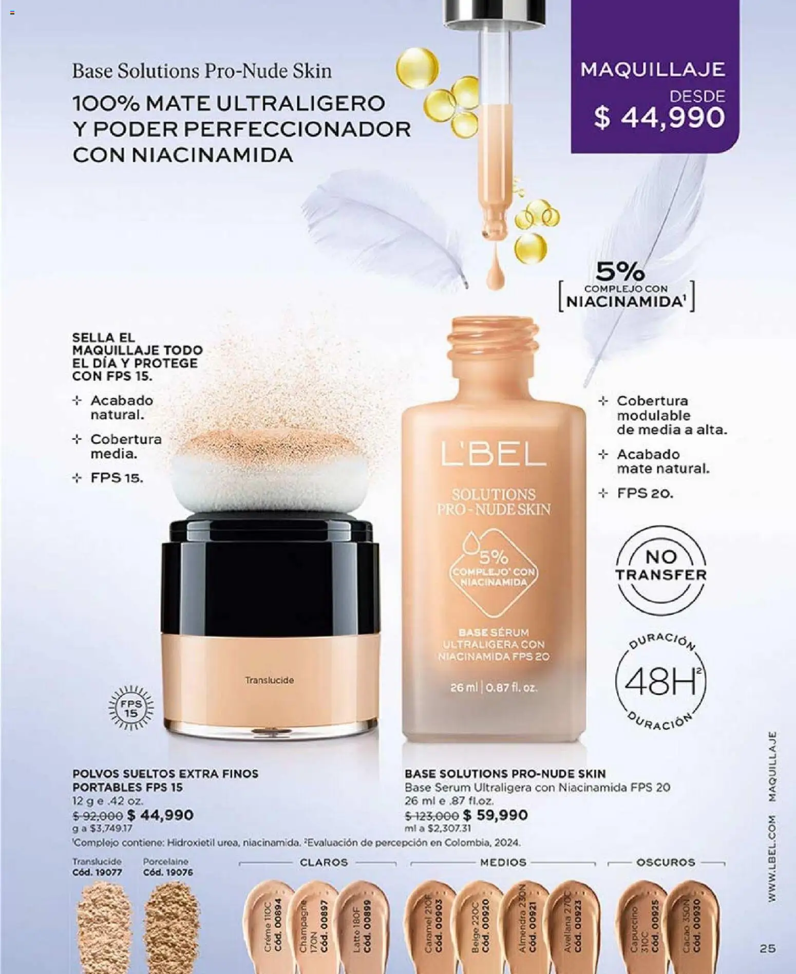 L'Bel revista - valida desde el 01.01.2026 | Página: 25 | Productos: Almendra, Serum, Maquillaje, Perfeccionador