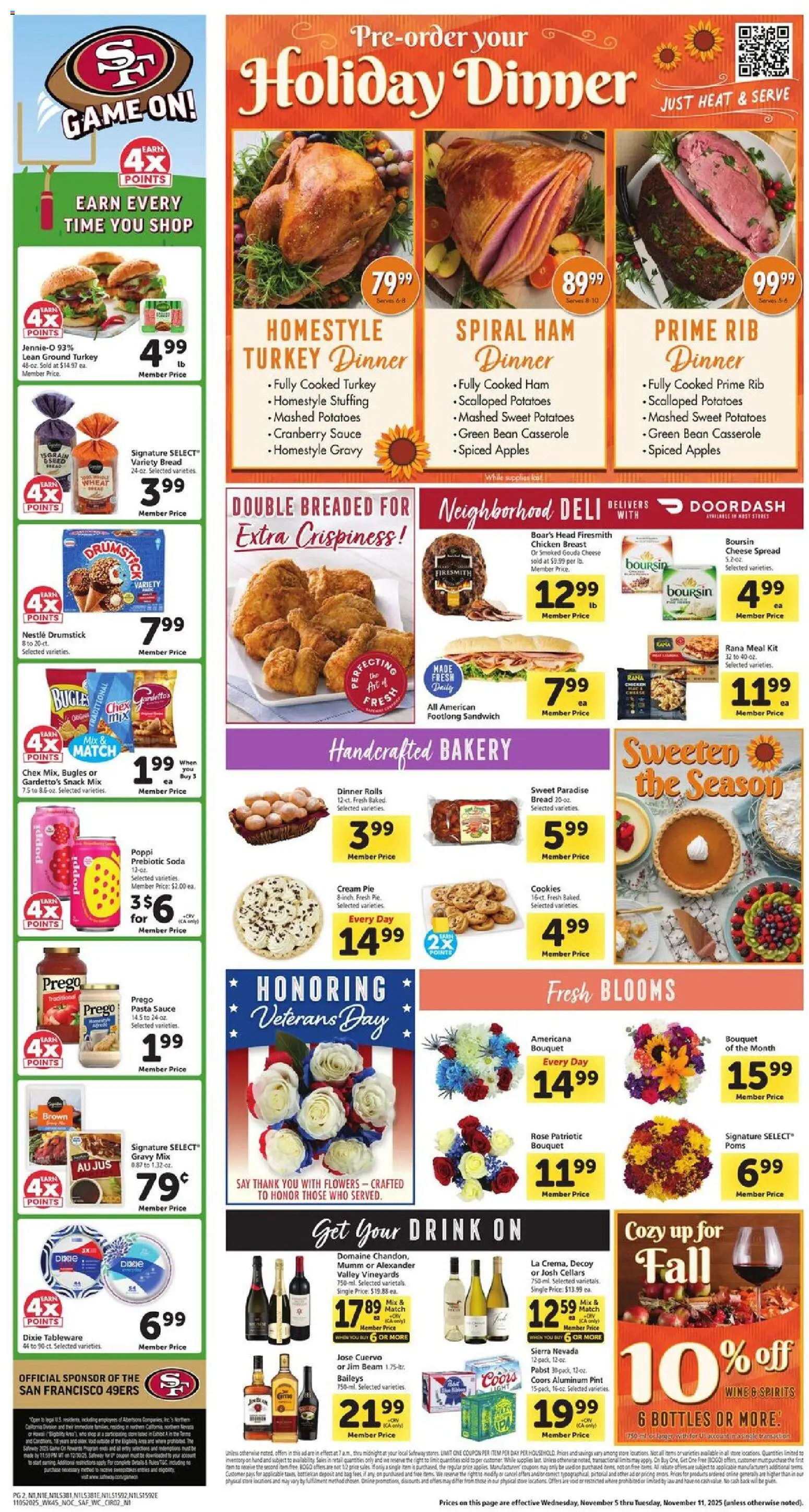 Safeway Weekly Ad - valid from 05.11.2025 | Page: 2 | Products: Cheese, Pasta, Cream, Sauce
