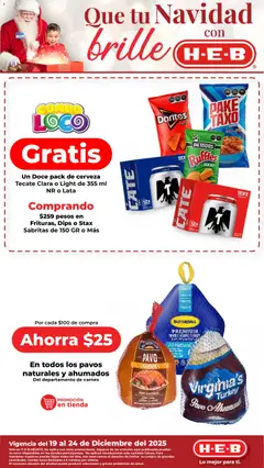 Vista previa de H-E-B folleto, nuevo folleto de la tienda, válido en México a partir del 19.12.2025