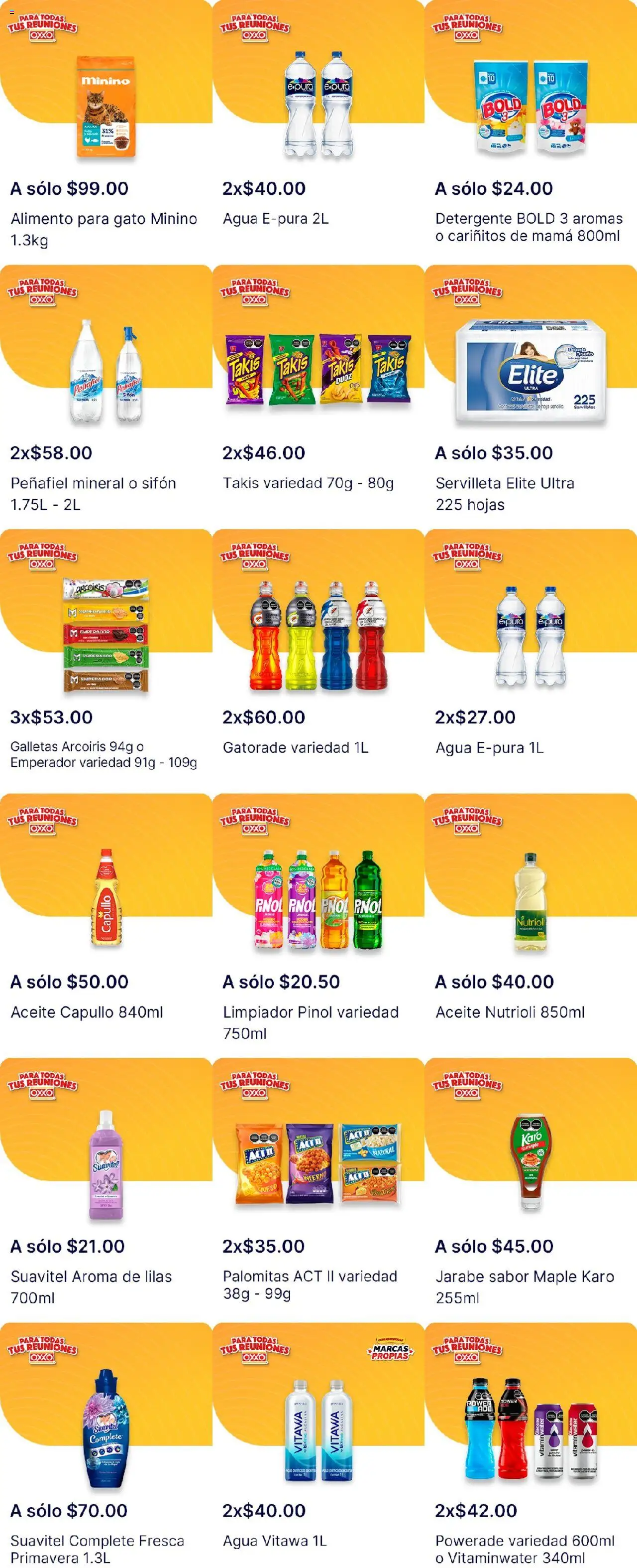 Nuevas ofertas de OXXO válidas en toda la República Mexicana desde el 15.10.2025. ¡Encuentra las mejores ofertas en OXXO - Folleto! | Página: 4 | Productos: Detergente, Agua, Queso, Aceite