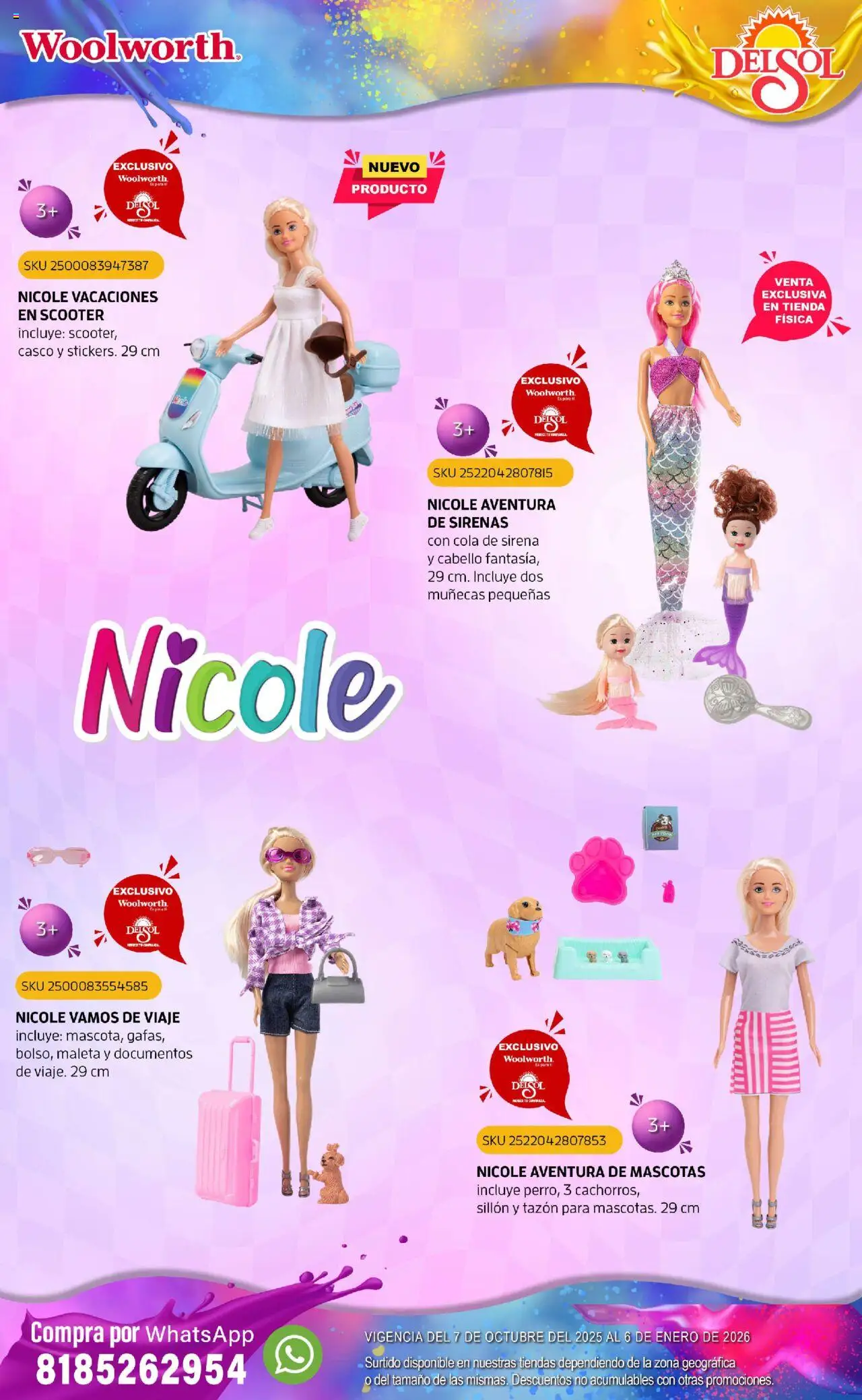 Nuevas ofertas de Del Sol y Woolworth válidas en toda la República Mexicana desde el 07.10.2025. ¡Encuentra las mejores ofertas en Del Sol y Woolworth - Catálogo Castillo Del Juguete! | Página: 45 | Productos: Sillón, Maleta, Scooter
