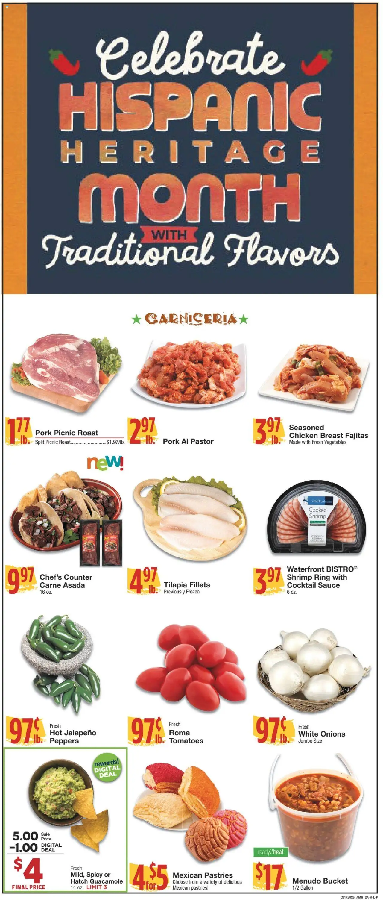 United Supermarkets Ad - valid from 16.09.2025 | Page: 2 | Products: Peppers, Pork, Vegetables, Sauce