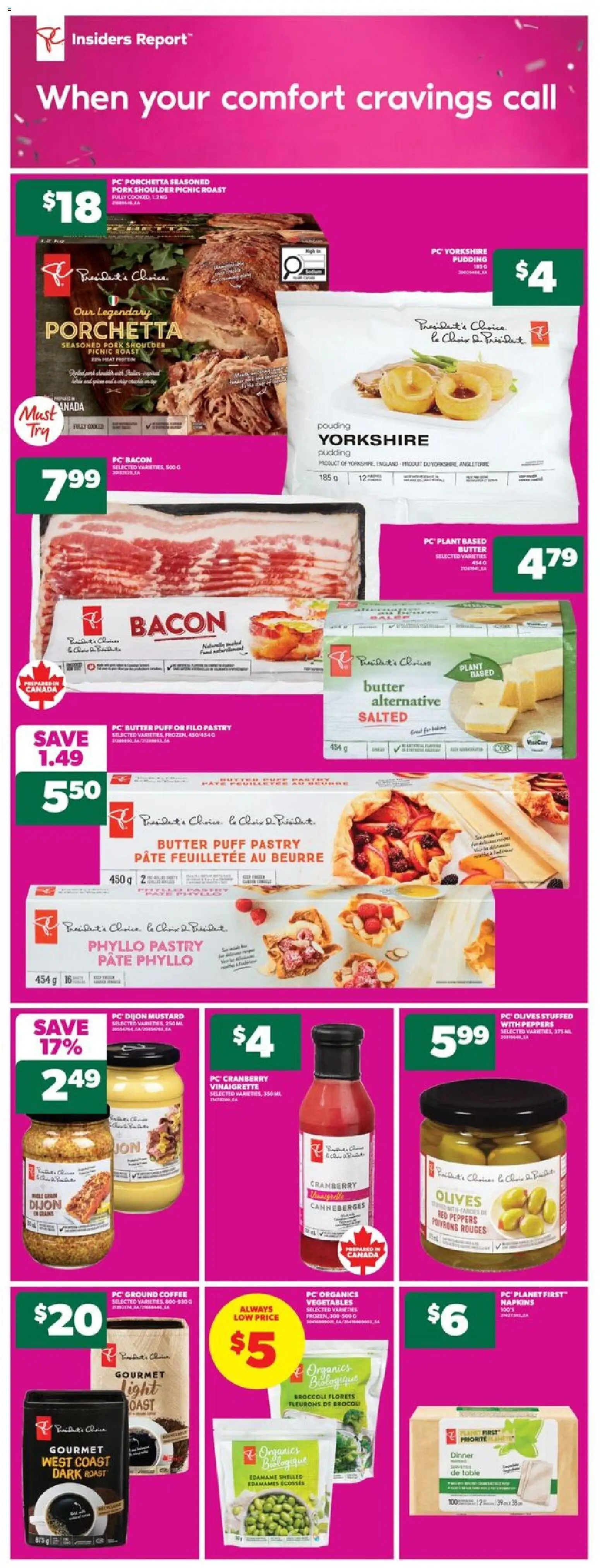 Real Canadian Superstore flyer valid from 04.12.2025 | Page: 10 | Products: PC, Butter, Coffee, Pork