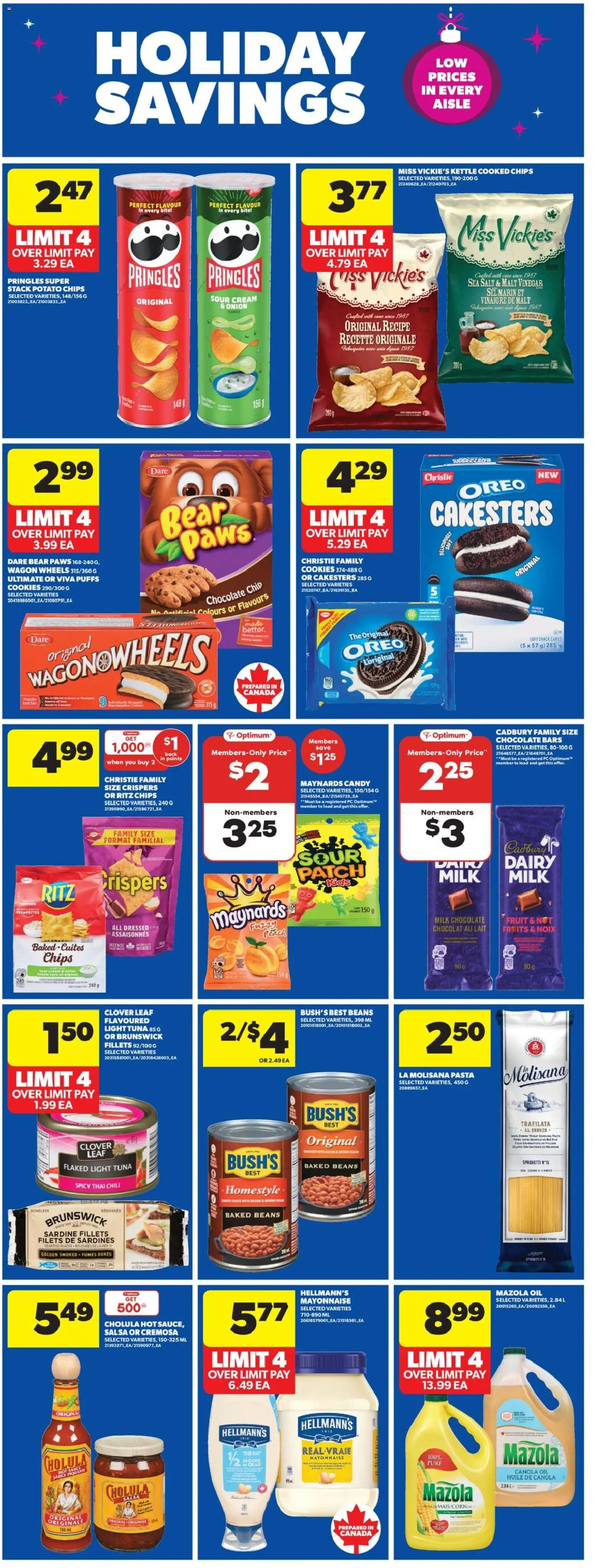 Real Canadian Superstore flyer valid from 18.12.2025 | Page: 19 | Products: Pasta, Cookies, Kettle, Butter