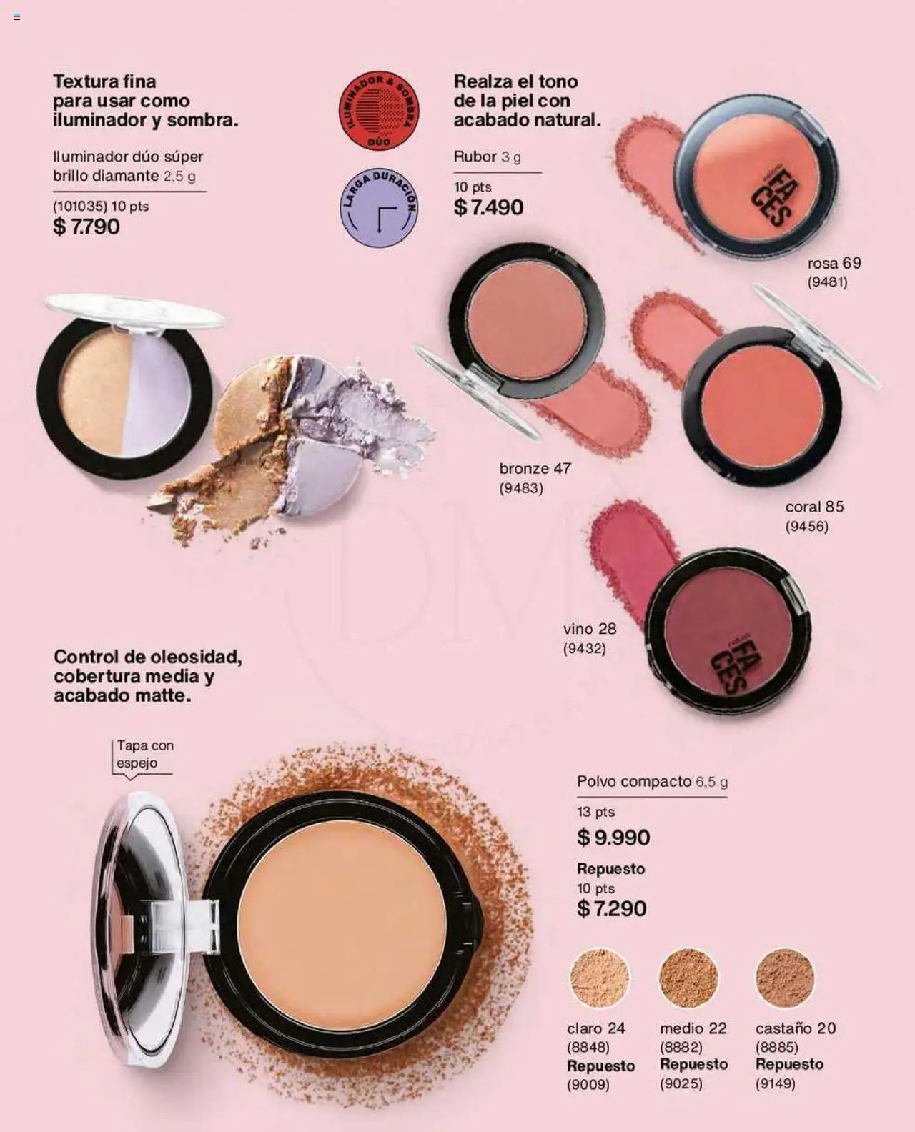 Natura catálogo │ válido desde el 22.07.2025 | Página: 66 | Productos: Polvo compacto, Polvo, Vino, Rubor