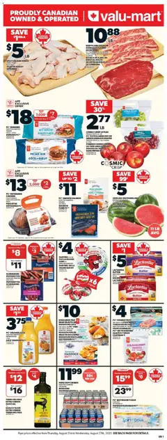 Preview of Valu Mart weekly flyer from shop Valu Mart valid from 21.08.2025