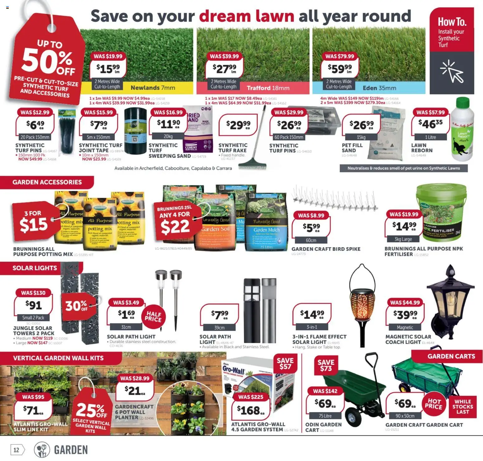 Stratco catalogue - valid from 17.04.2026 | Page: 12 | Products: Table, Kits, Rake, Soil